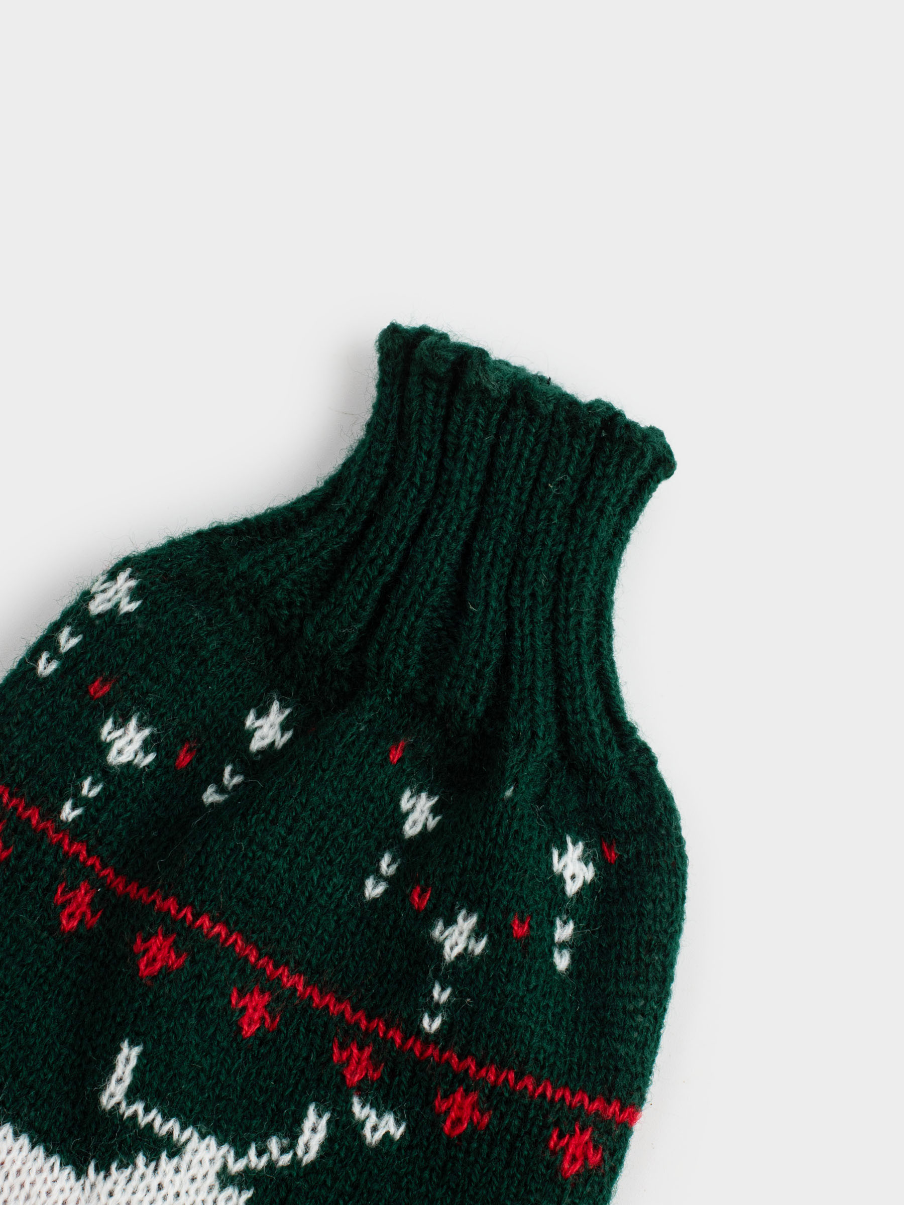 Чехол для бутылки, 26 см, декоративный, полиэстер, зеленый, Олень, Christmas bar, image-1
