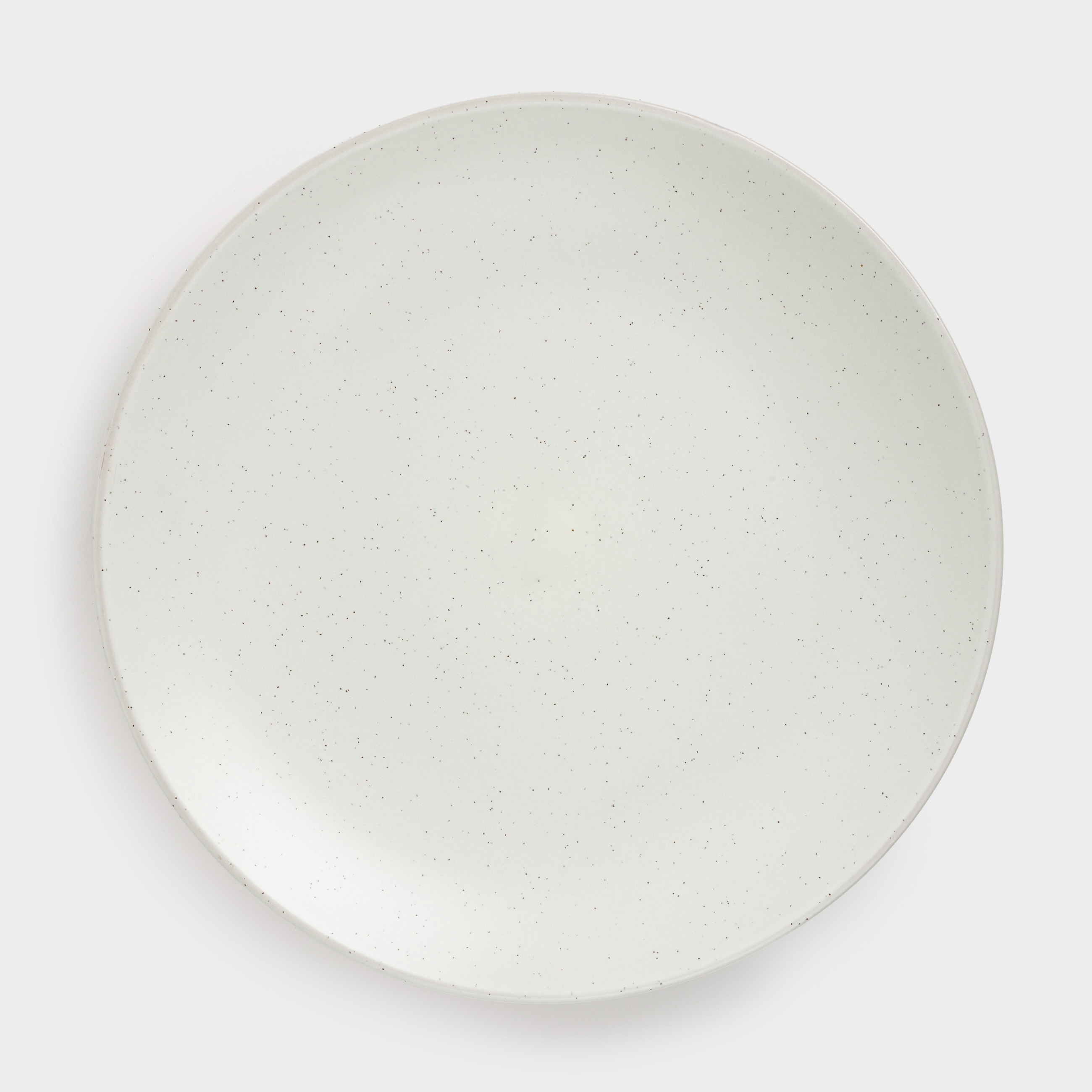 Тарелка закусочная, 21 см, 2 шт, керамика, молочная, в крапинку, Particle, image-1