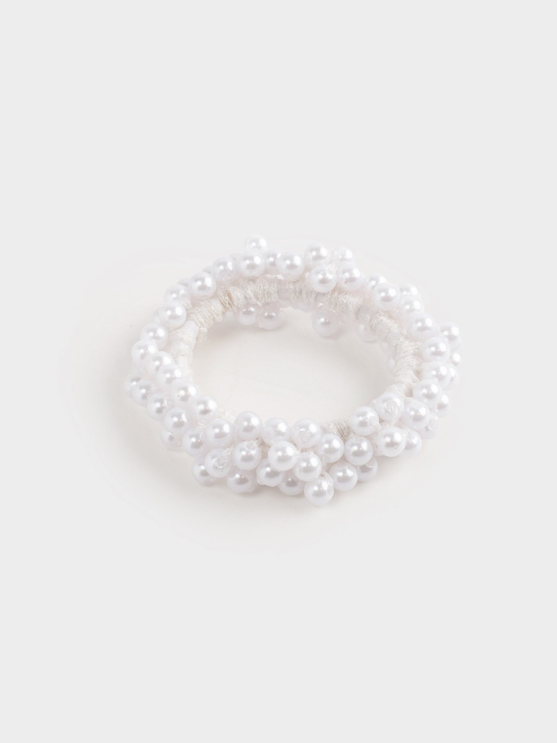 Шашқа арналған резеңке, 6 см, пластик, ақ, Інжу, Pearl, image-1