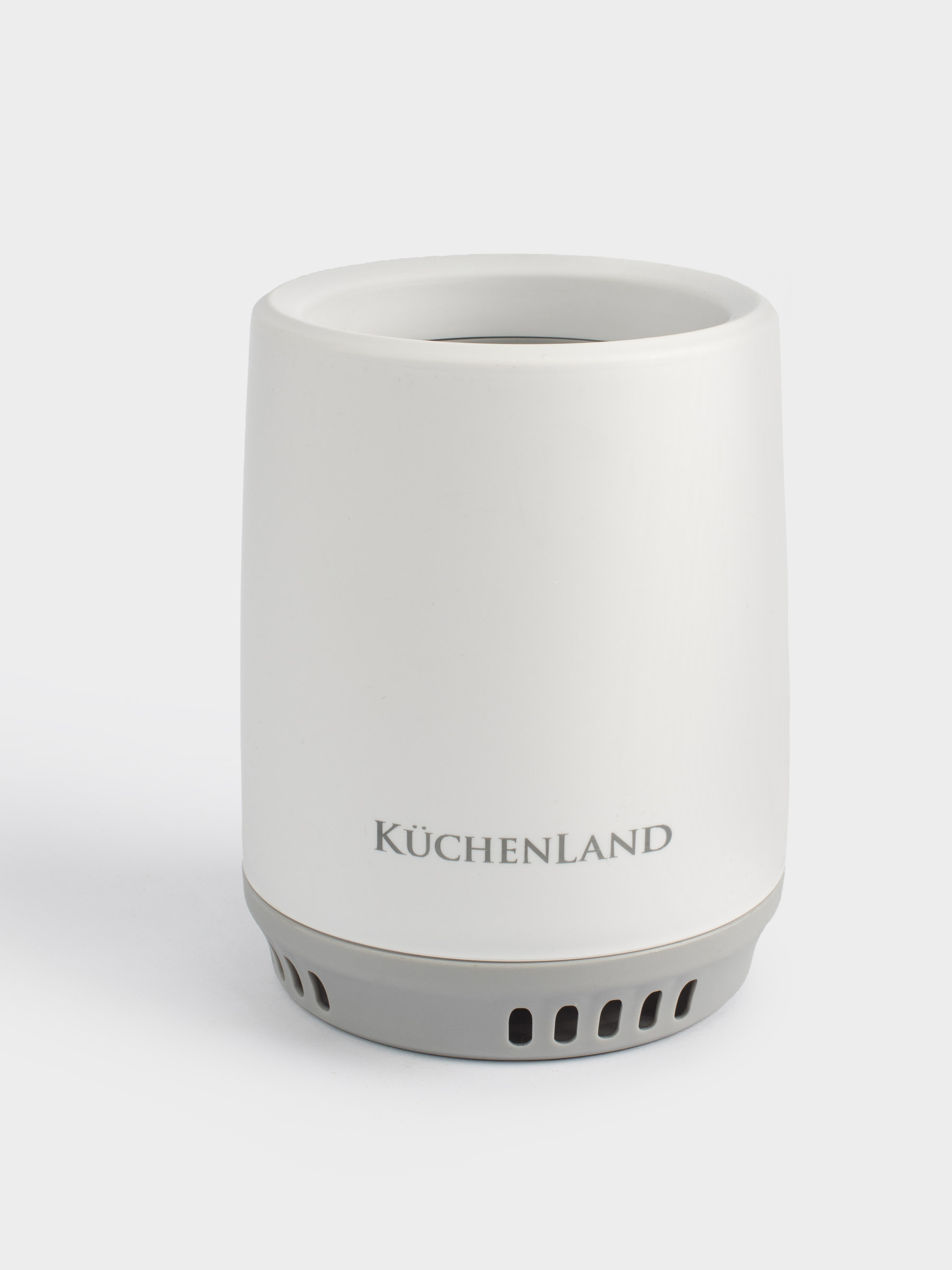 Дәретхана щеткасы, 46 см, тұғыры бар, резеңке/пластик, ақ және сұр, Click, image-4