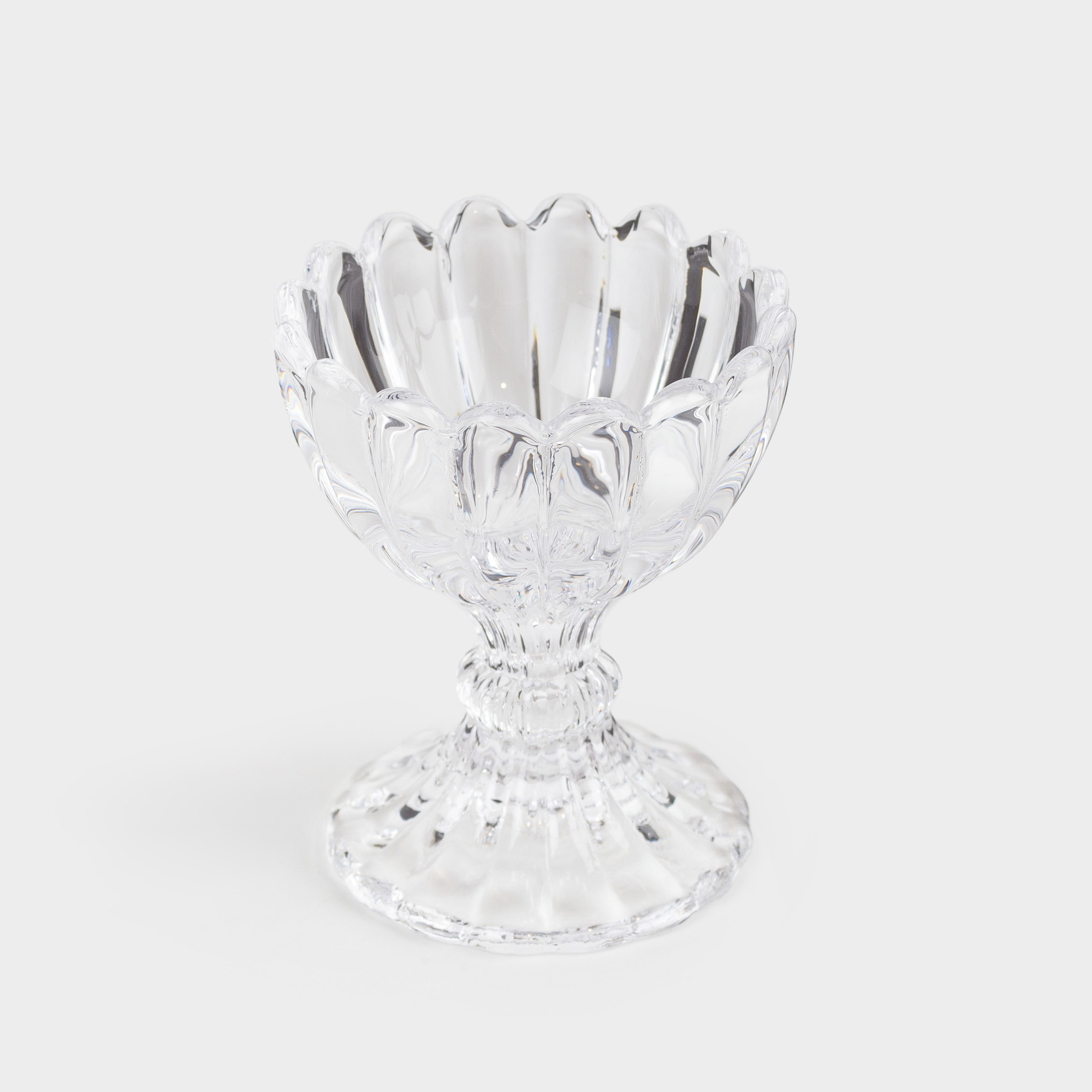 Подставка для яйца, 7 см, стекло, Clear pattern, image-1