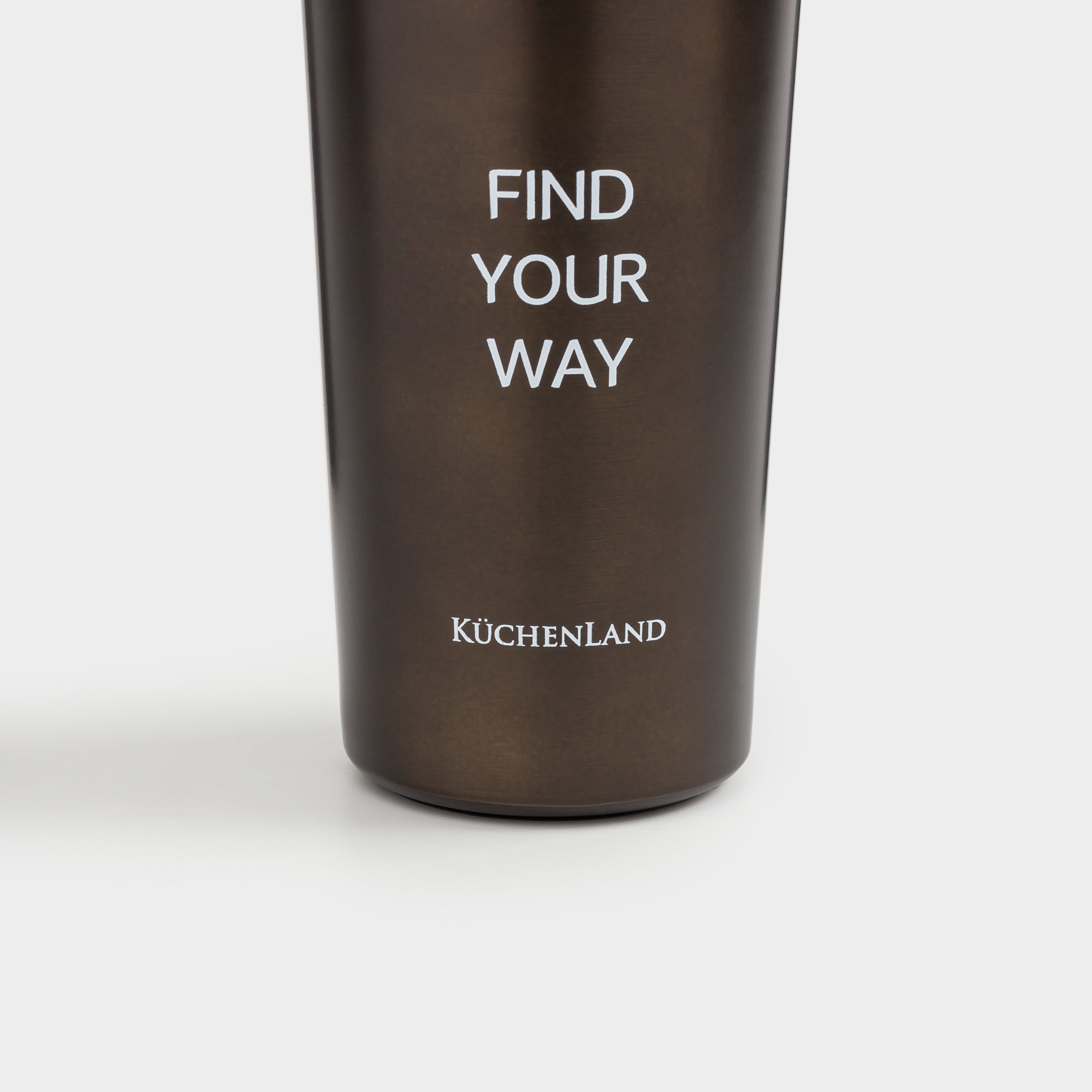 Термокружка, 380 мл, сталь/пластик, графитовая, матовая, Find your way, Voyage, image-2