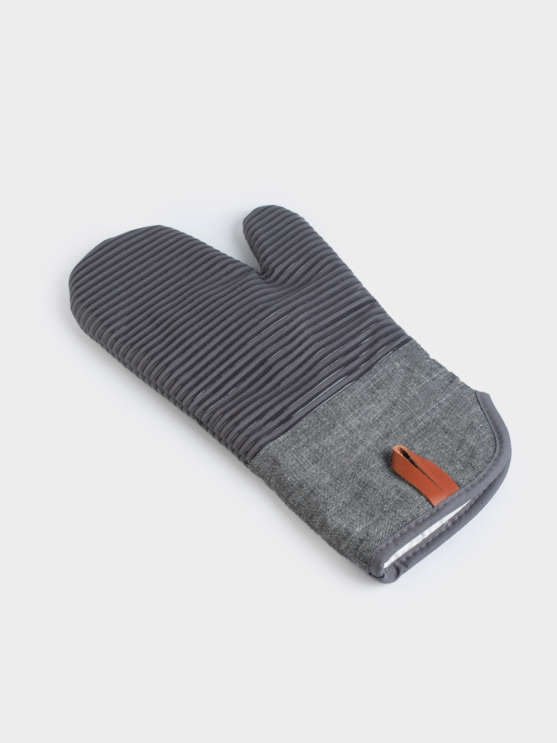 Ыдыс ұстағыш-қолғап, 34х18 см, мақта/силикон, графитті, Bakery striped, image-2