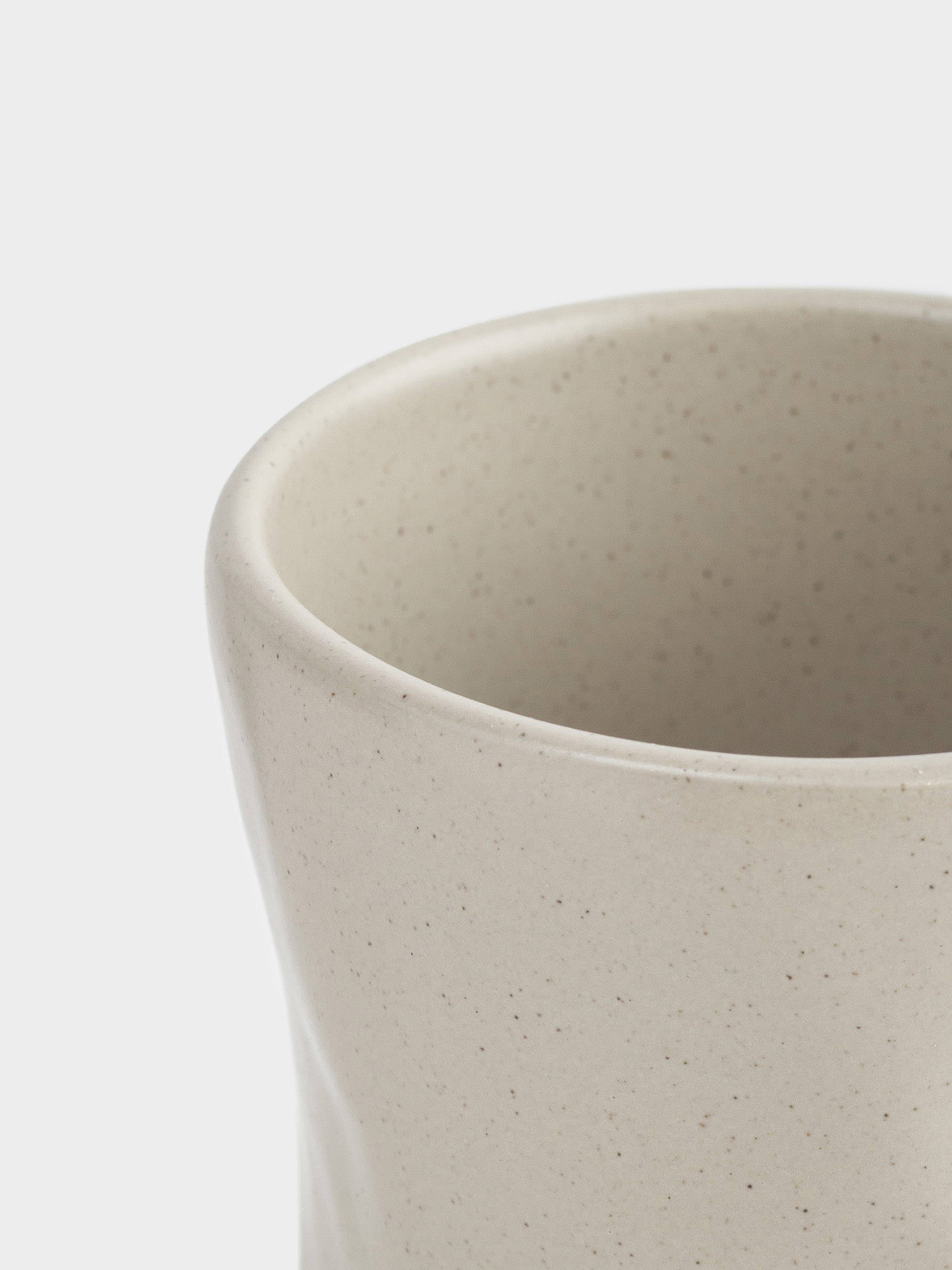 Стақан, 10 см, 300 мл, керамика, сарғылт-қоңыр, Мыжылған әсер, Crumple creme, image-2