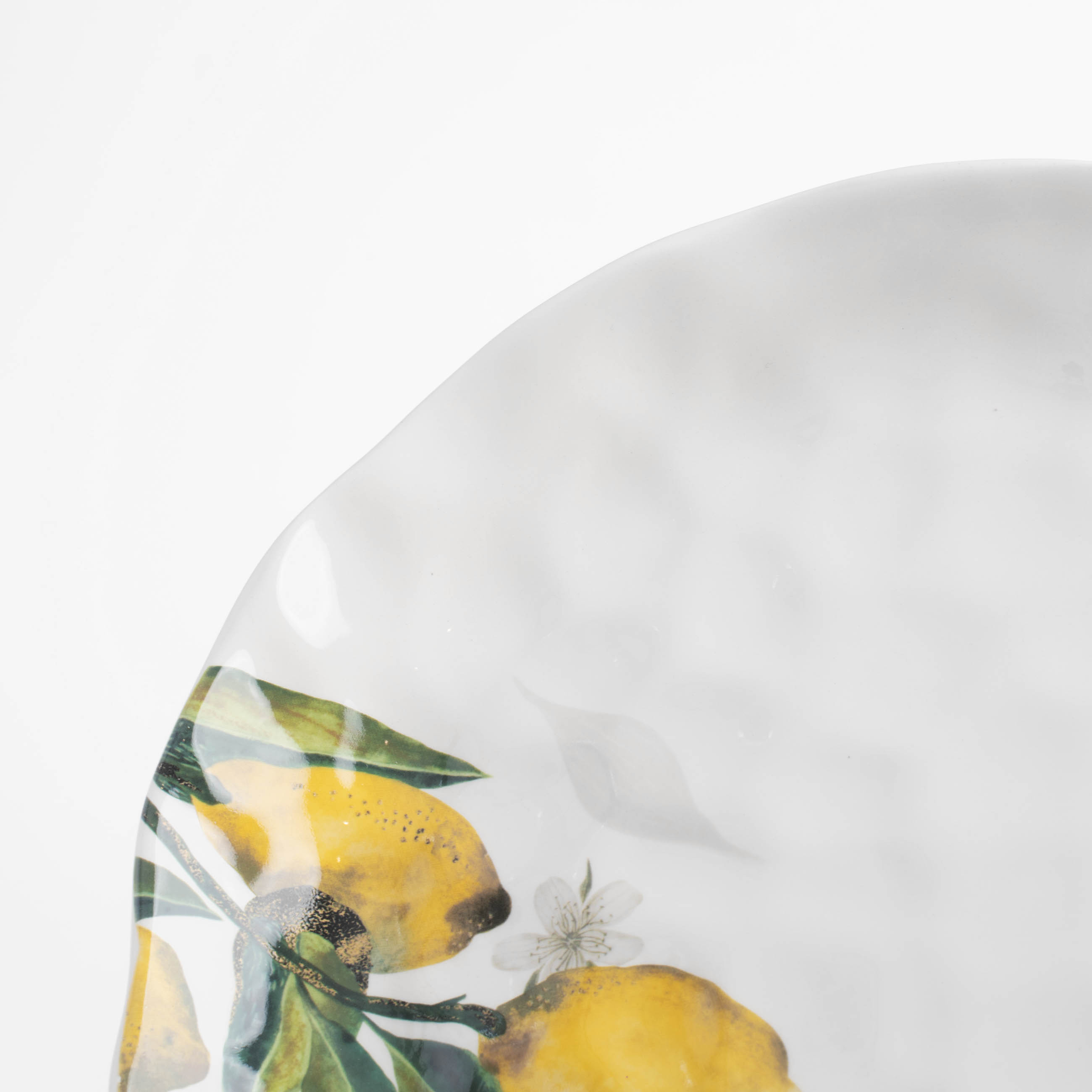 Түскі ас табақшасы, 27 см, керамика, АҚ, Бұтақтағы лимон, блумдағы Сицилия изображение № 5