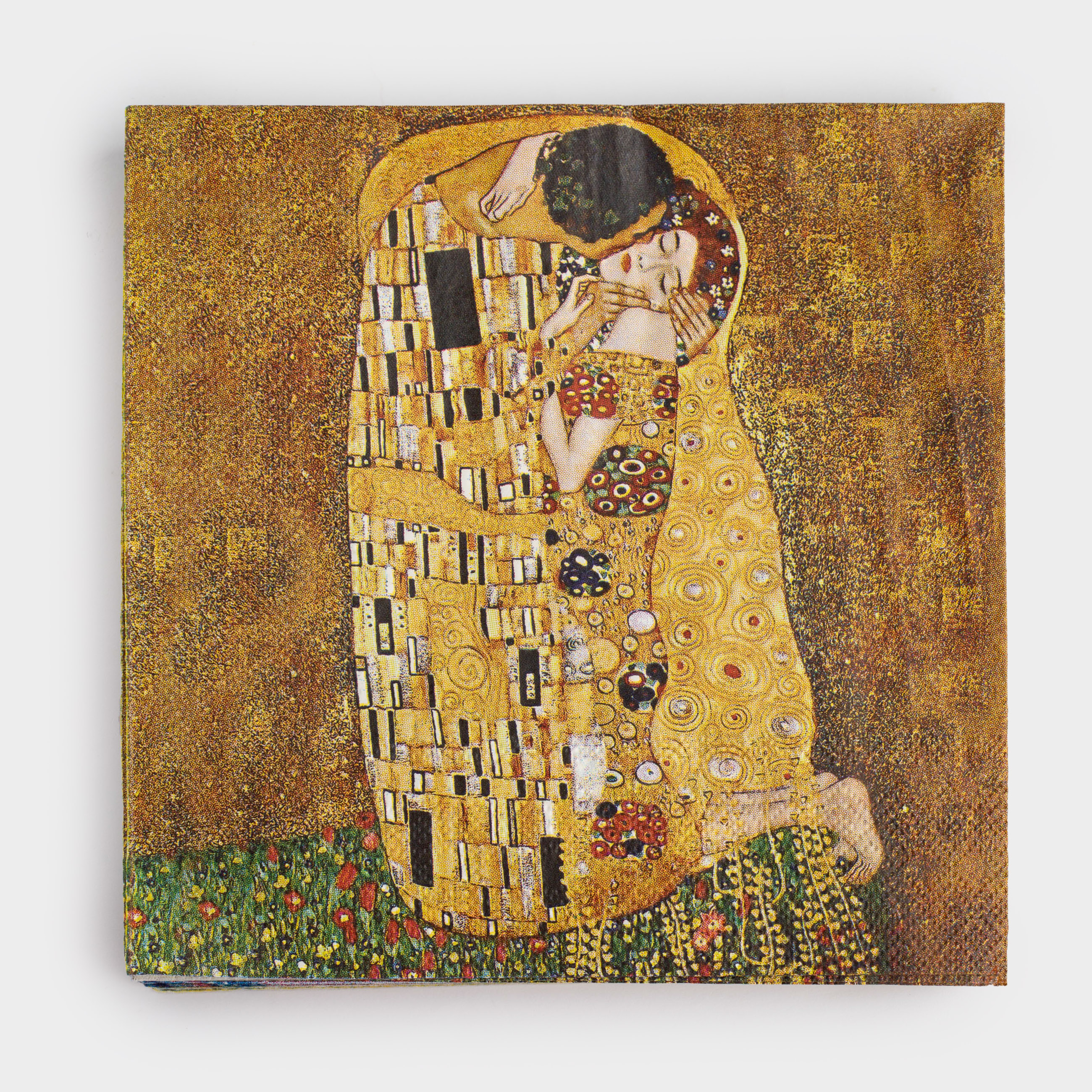 Қағаз майлықтар, 33х33 см, 20 дана, Климт, Поцелуй, Art поцелуй, image-0