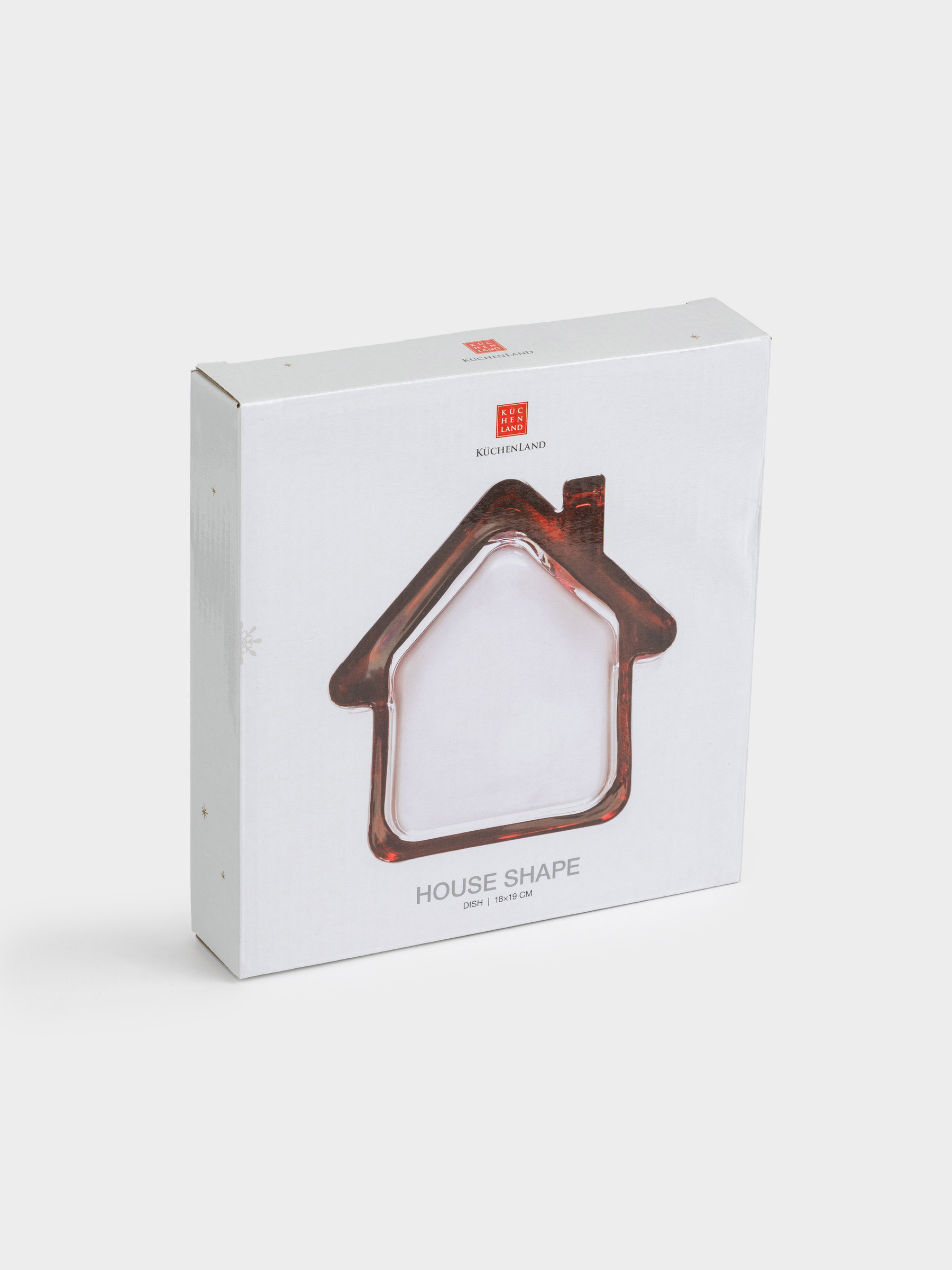 Блюдо, 18х19 см, стекло, бордовое, Дом, House shape, image-4