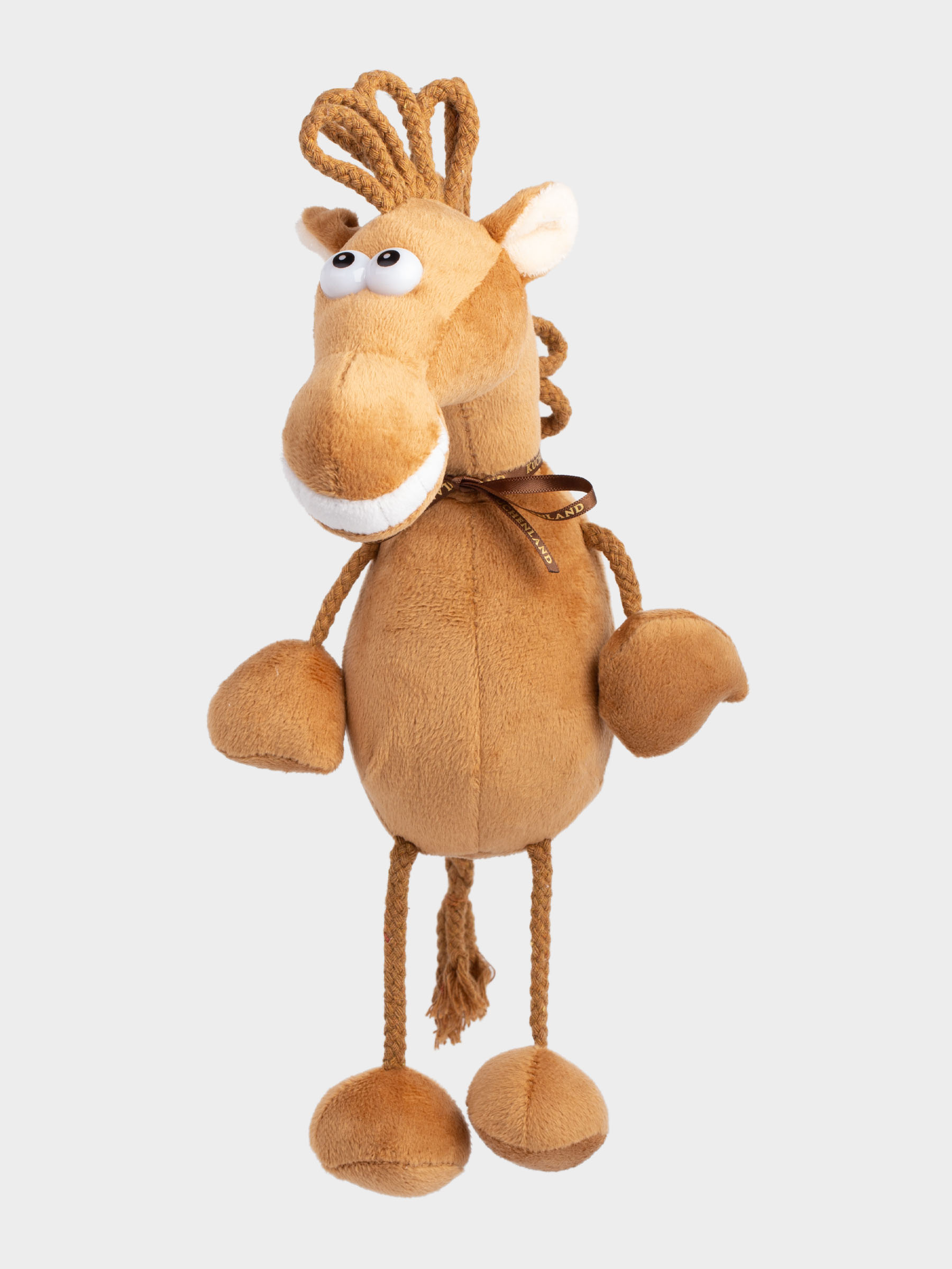 Игрушка, 30 см, мягкая, полиэстер, коричневая, Конь, Horse toy, image-2