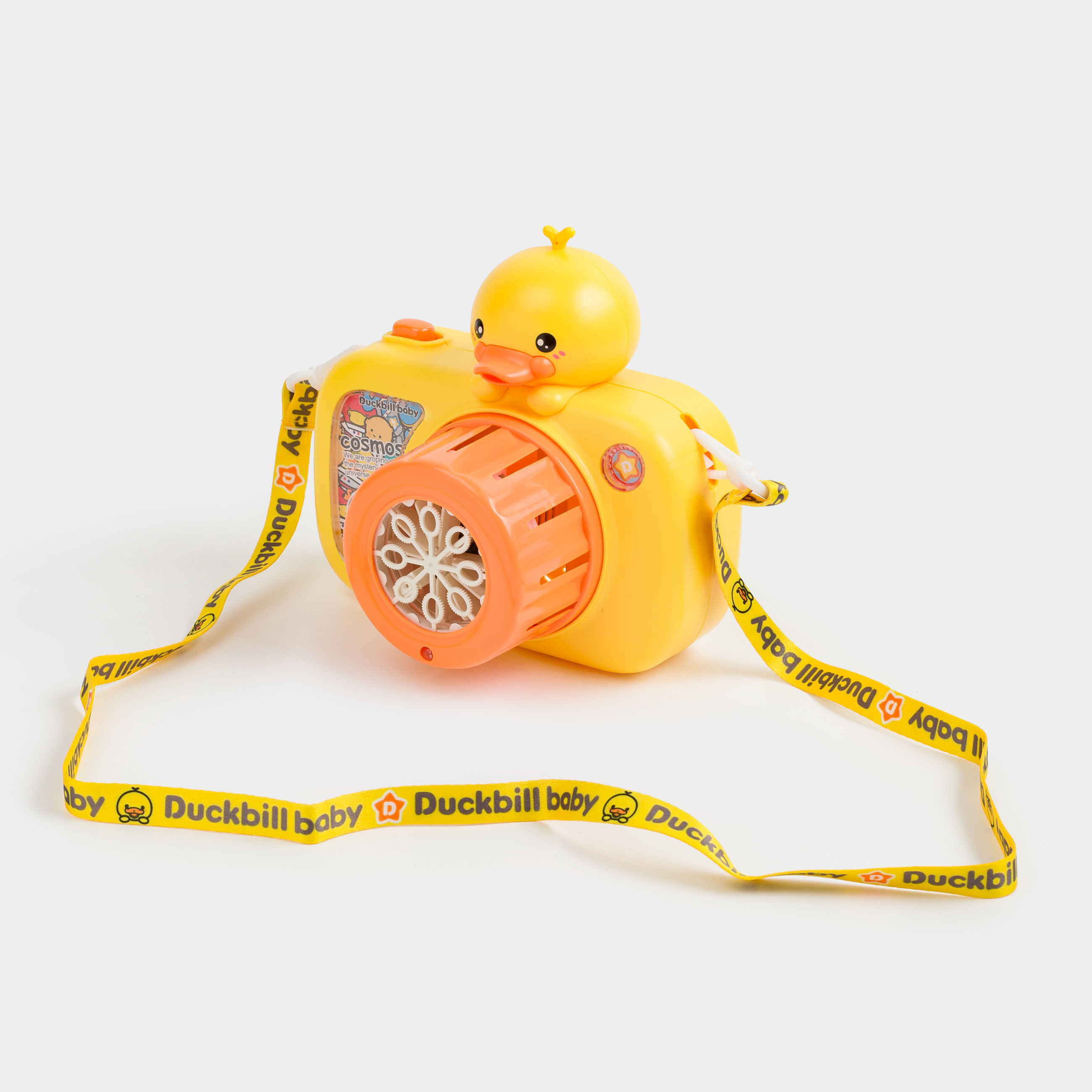 Генератор мыльных пузырей, 10 см, пластик, желтый, Утенок с фотоаппаратом, Duck yellow, image-7