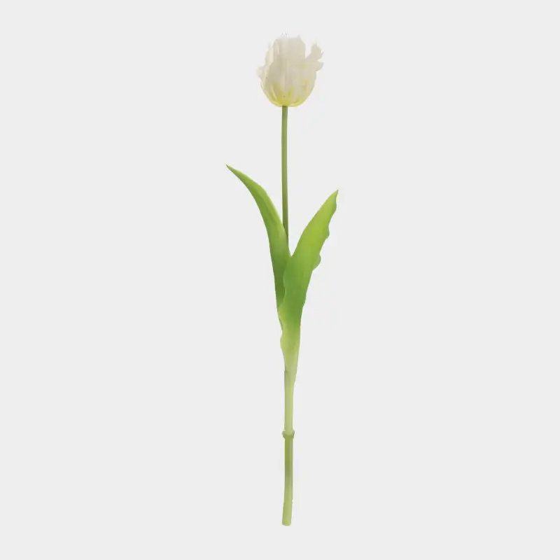 Цветок искусственный, 39 см, пластик/металл, Белый тюльпан, Tulip garden ,image-0