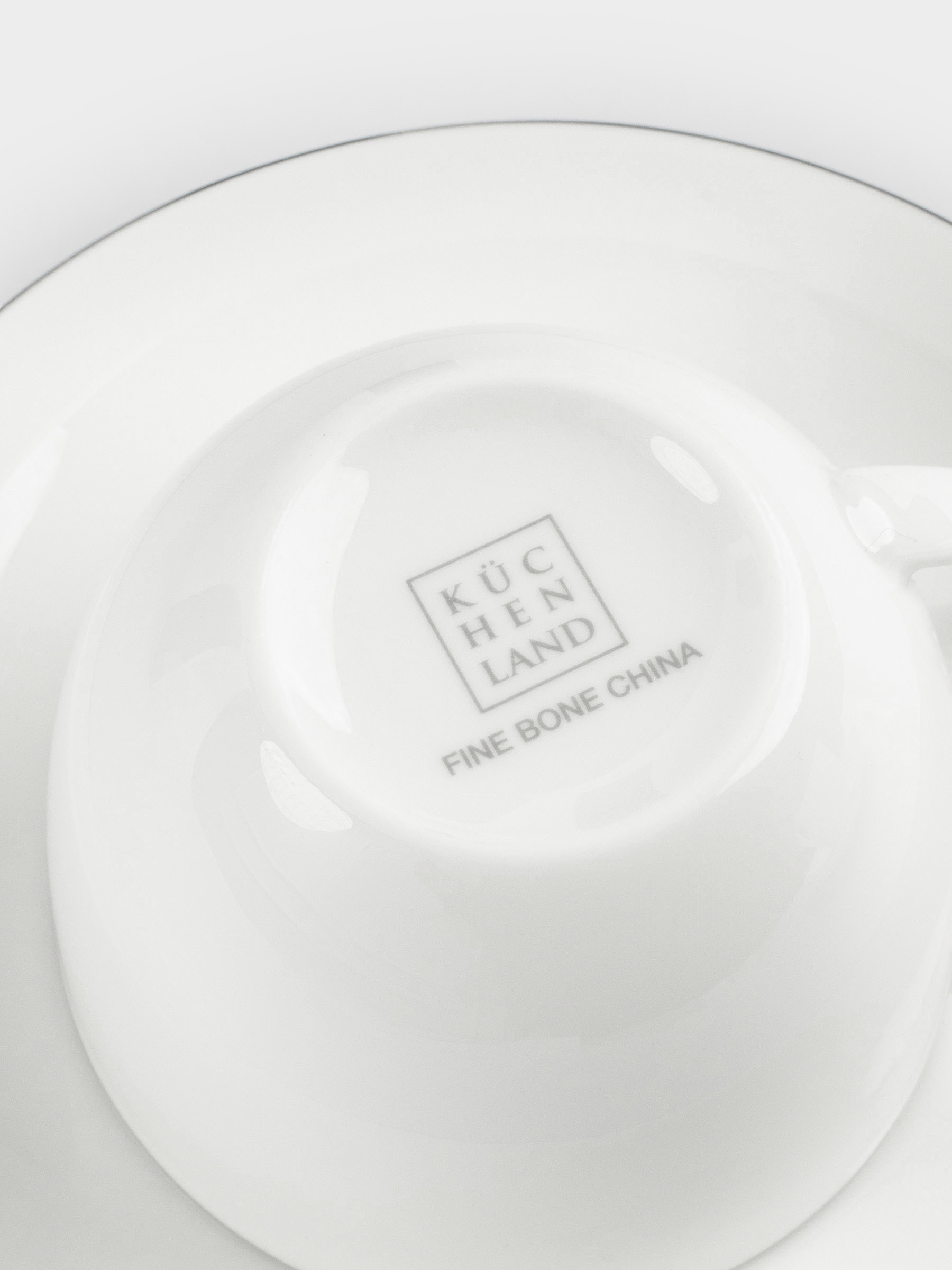 Шай жұбы, 2 тұлға, 4 зат, 250 мл, F фарфоры, ақ, Ideal silver, image-5