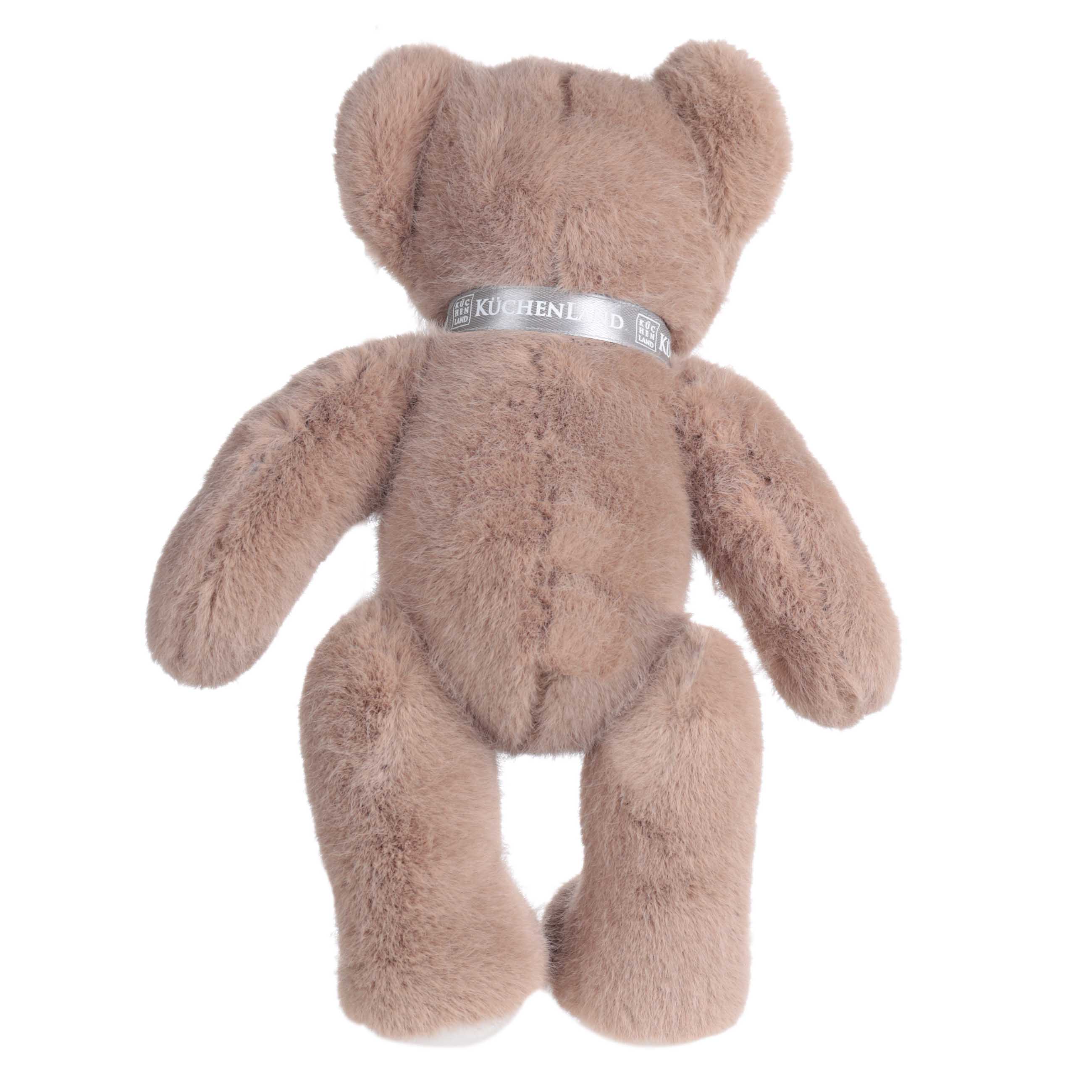 Игрушка, 27 см, мягкая, с подвижными лапами, полиэстер, серая, Мишка, Bear, image-1
