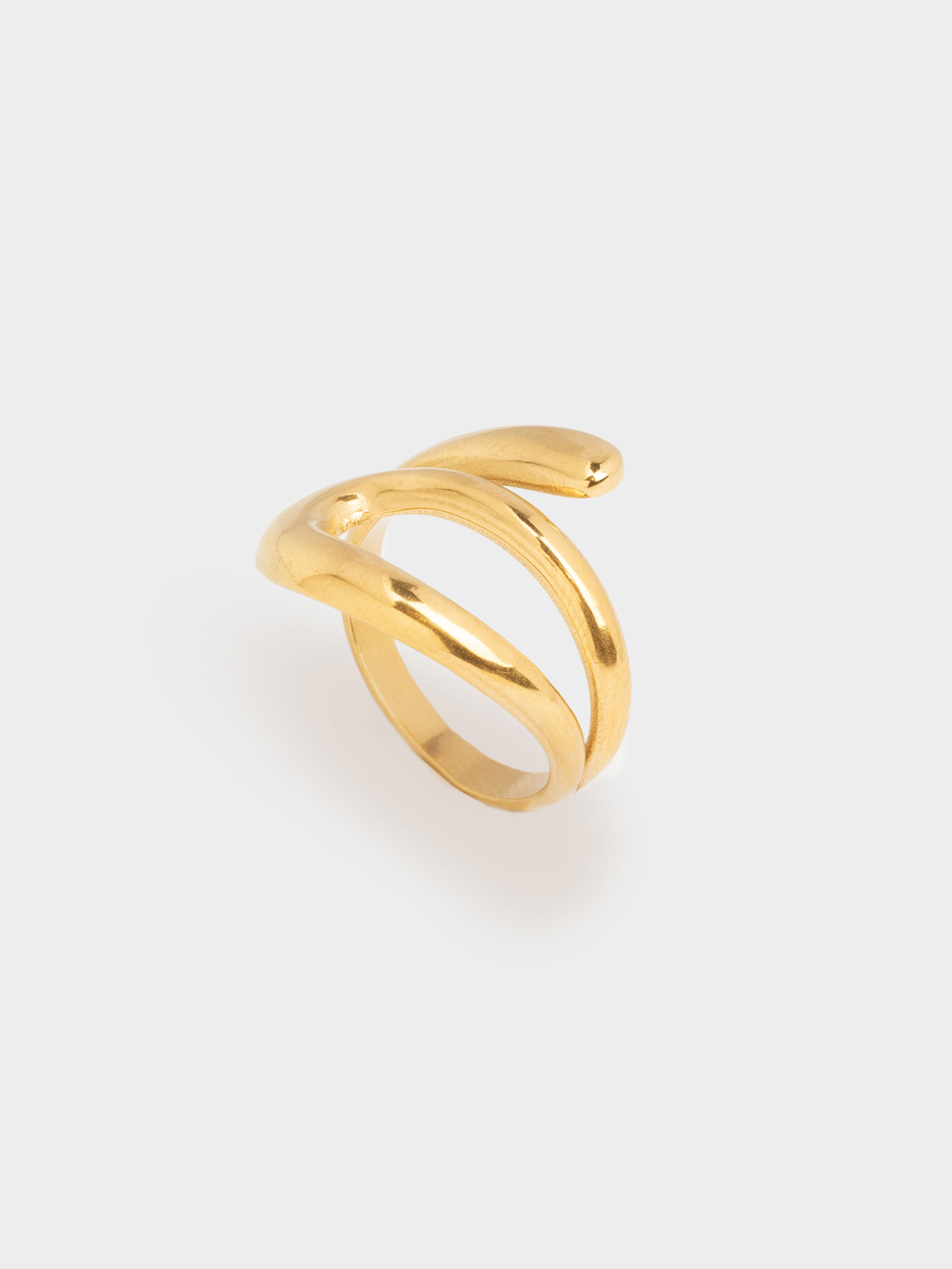 Кольцо, 2 см, единый размер, металл, золотистое, Jewelry, image-0