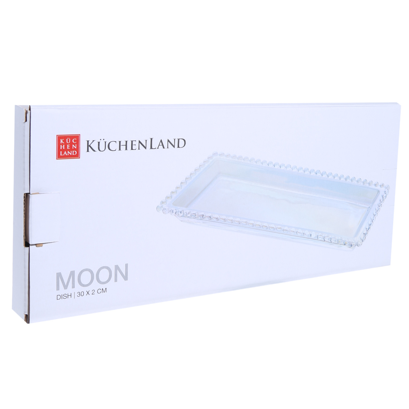 Табақша, 30х12 см, тікбұрышты, шыны, Меруерт, Moon, image-3