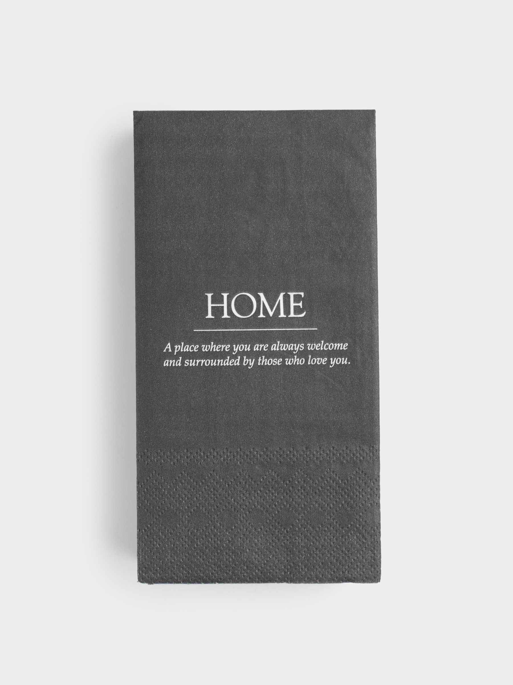 Салфетки бумажные, 33х33 см, 20 шт, прямоугольные, черные, Home, Course, image-0