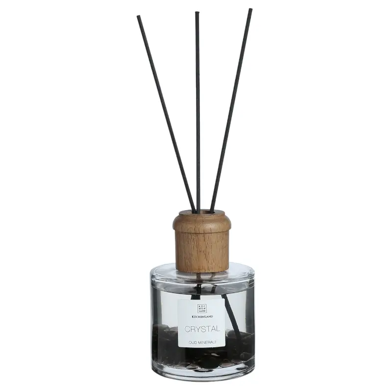 Ароматический диффузор, 160 мл, с кристаллами, черный, Oud Minerale, Crystal, image-0