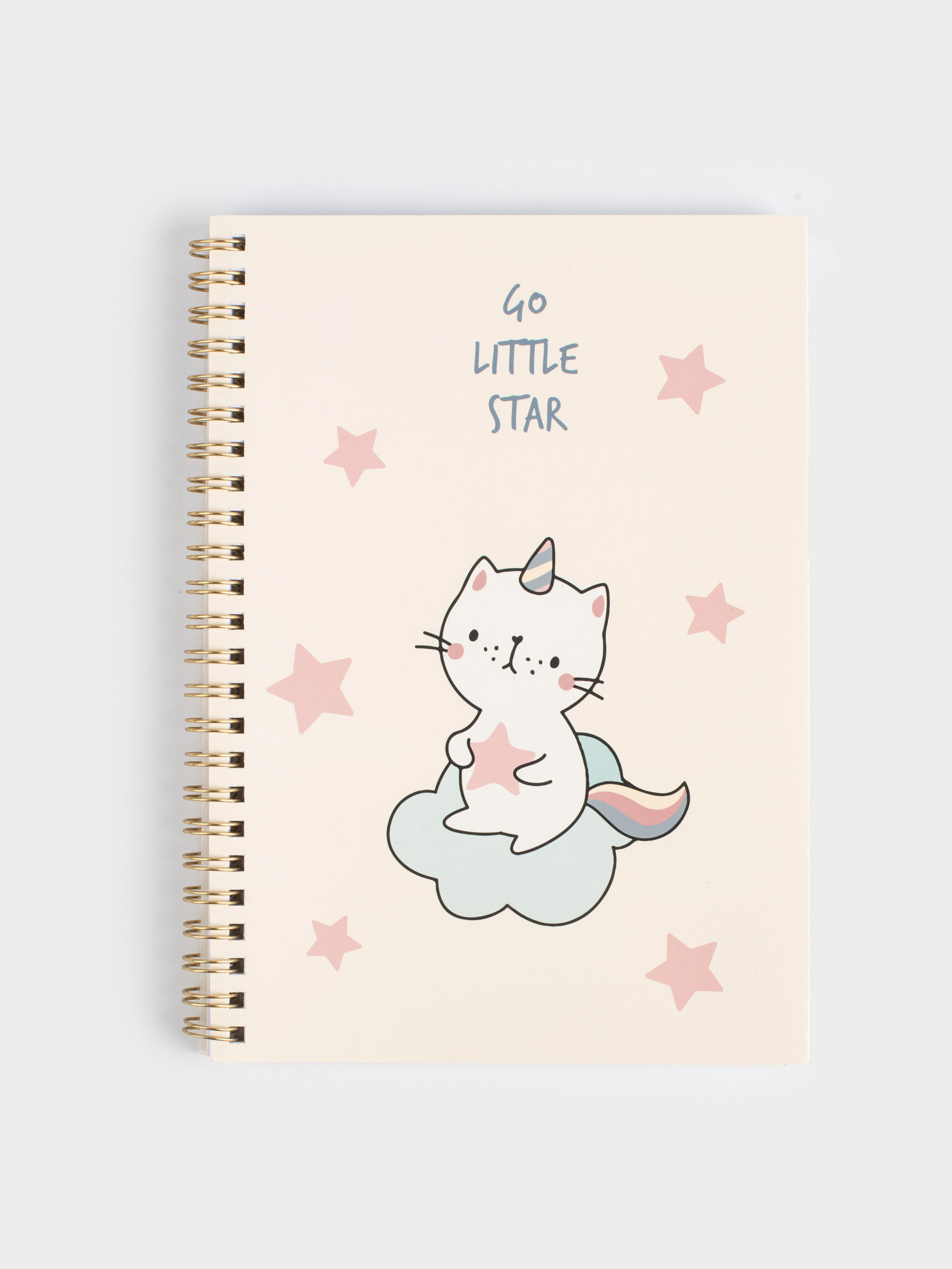 Блокнот для записей, 15х20 см, 80 л, на кольцах, ПВХ, Кот-единорог, Cat-unicorn, image-1