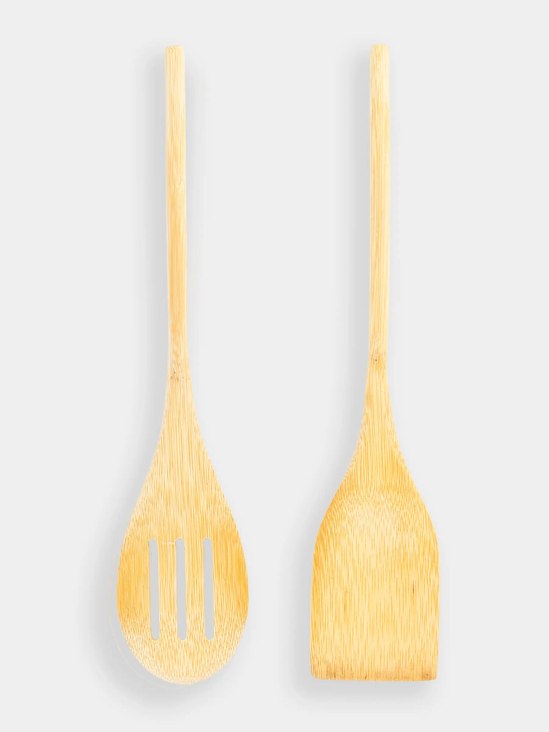 Набор кухонных принадлежностей, 2 пр, лопатка/шумовка, бамбук, Bamboo, image-0