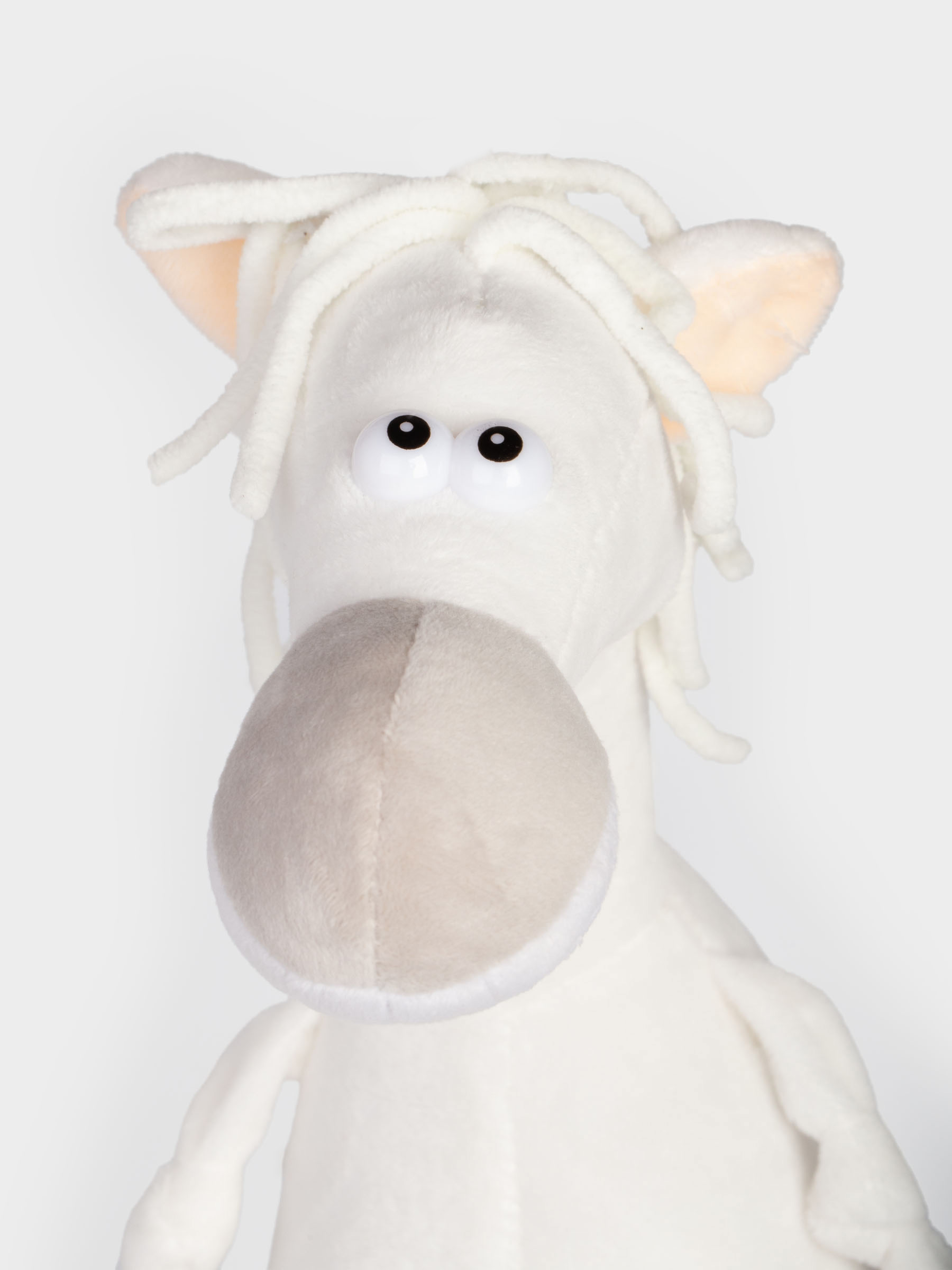 Ойыншық, 45 см, жұмсақ, полиэстер, ақ, Жылқы, Horse toy, image-4