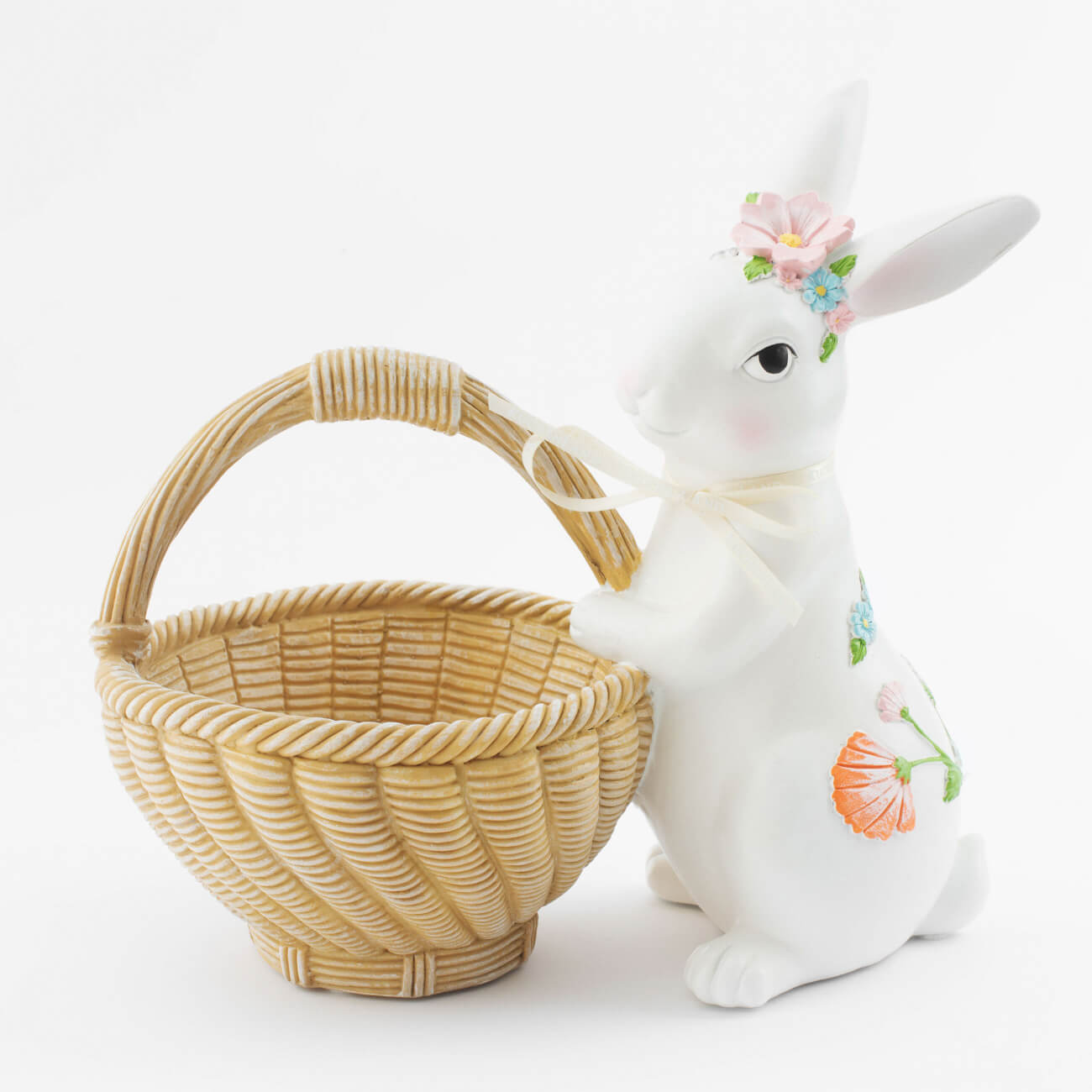 Конфетница, 25х16 см, полирезин, Кролик с корзинкой, Easter изображение № 1
