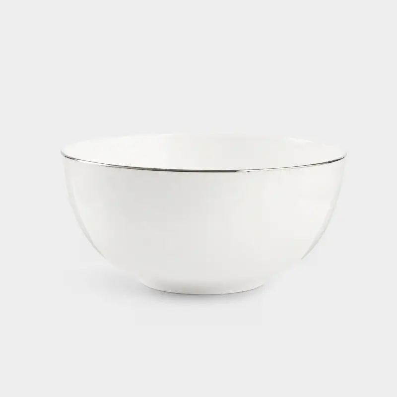 Салатник, 16х7 см, 800 мл, фарфор F, белый, Ideal silver ,image-0