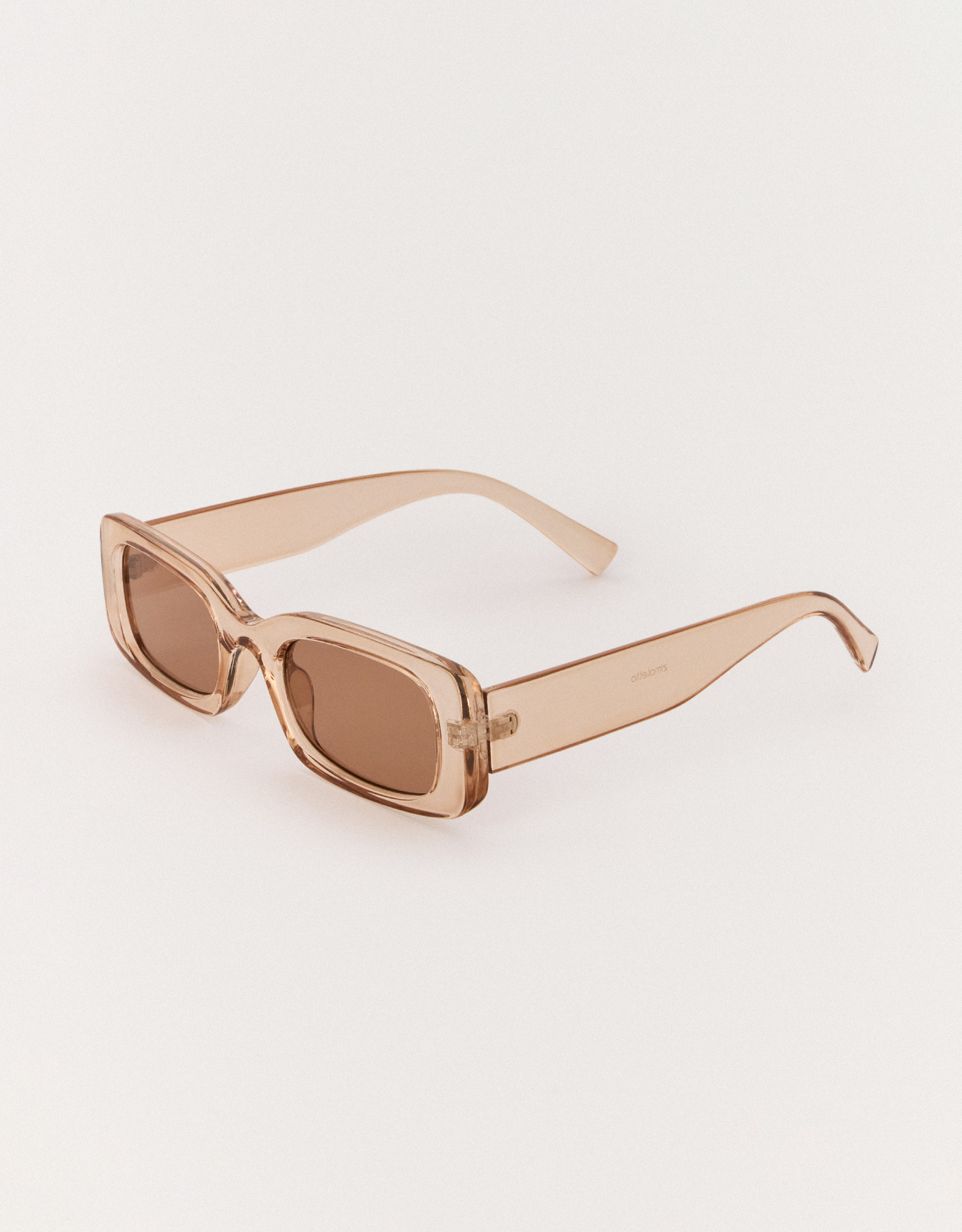 Очки солнцезащитные, пластик, прямоугольные, коричневые, Eyewear, image-1