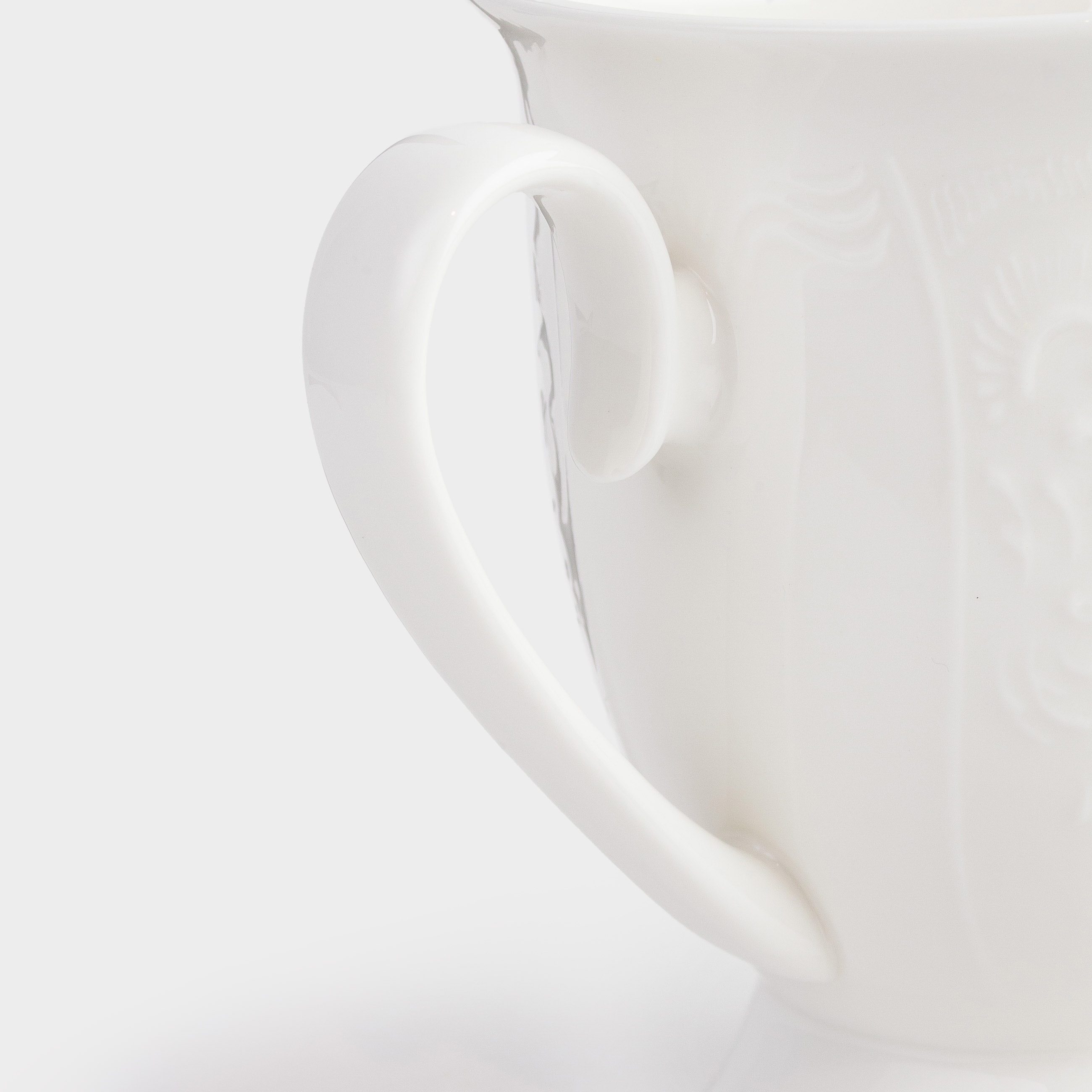 Кружка, 330 мл, фарфор Fine Bone China, белая, Кролик и цветы, Easter blooming, image-2