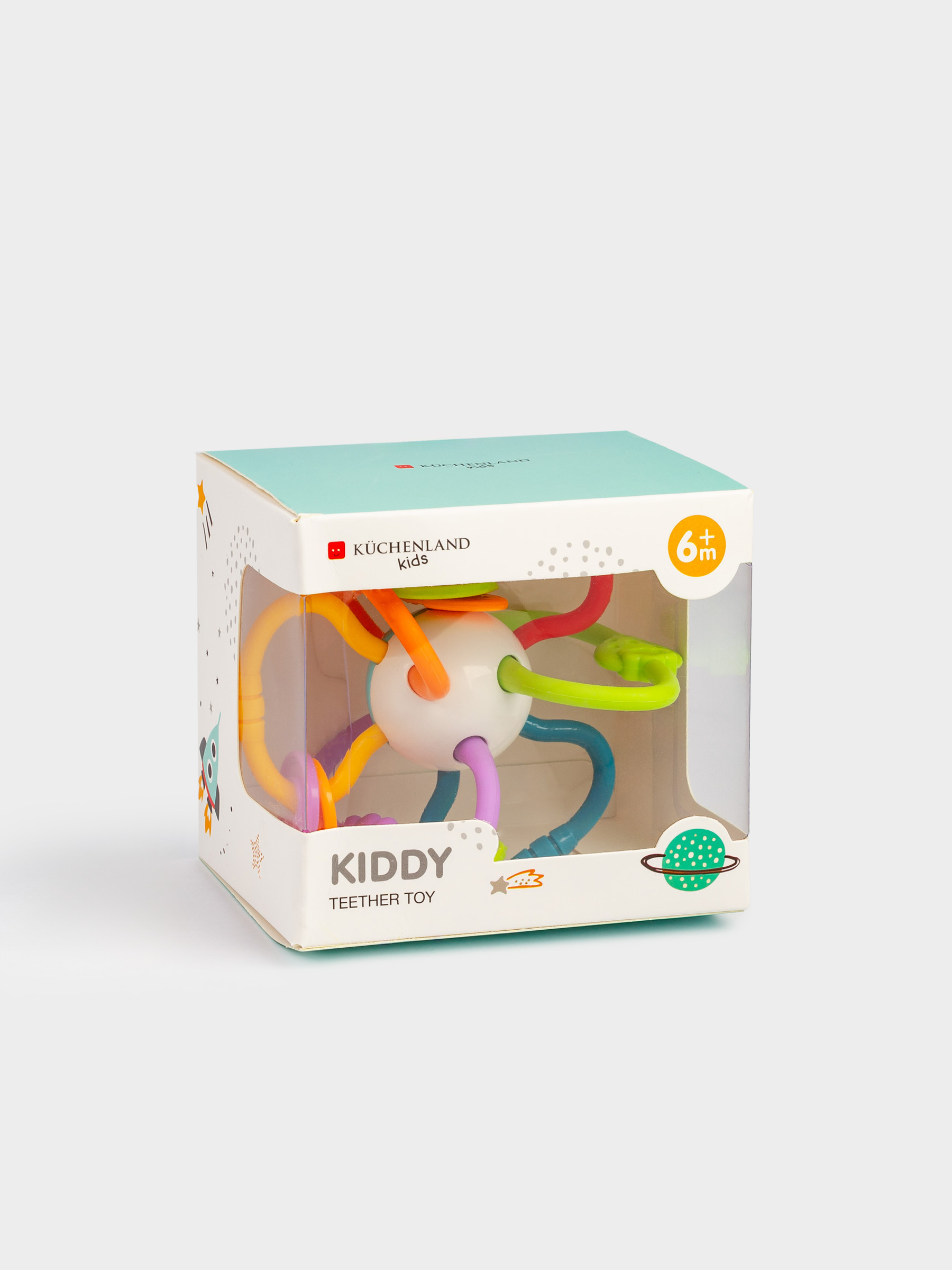 Игрушка-прорезыватель, 11х10 см, силикон/пластик, Kiddy, image-6