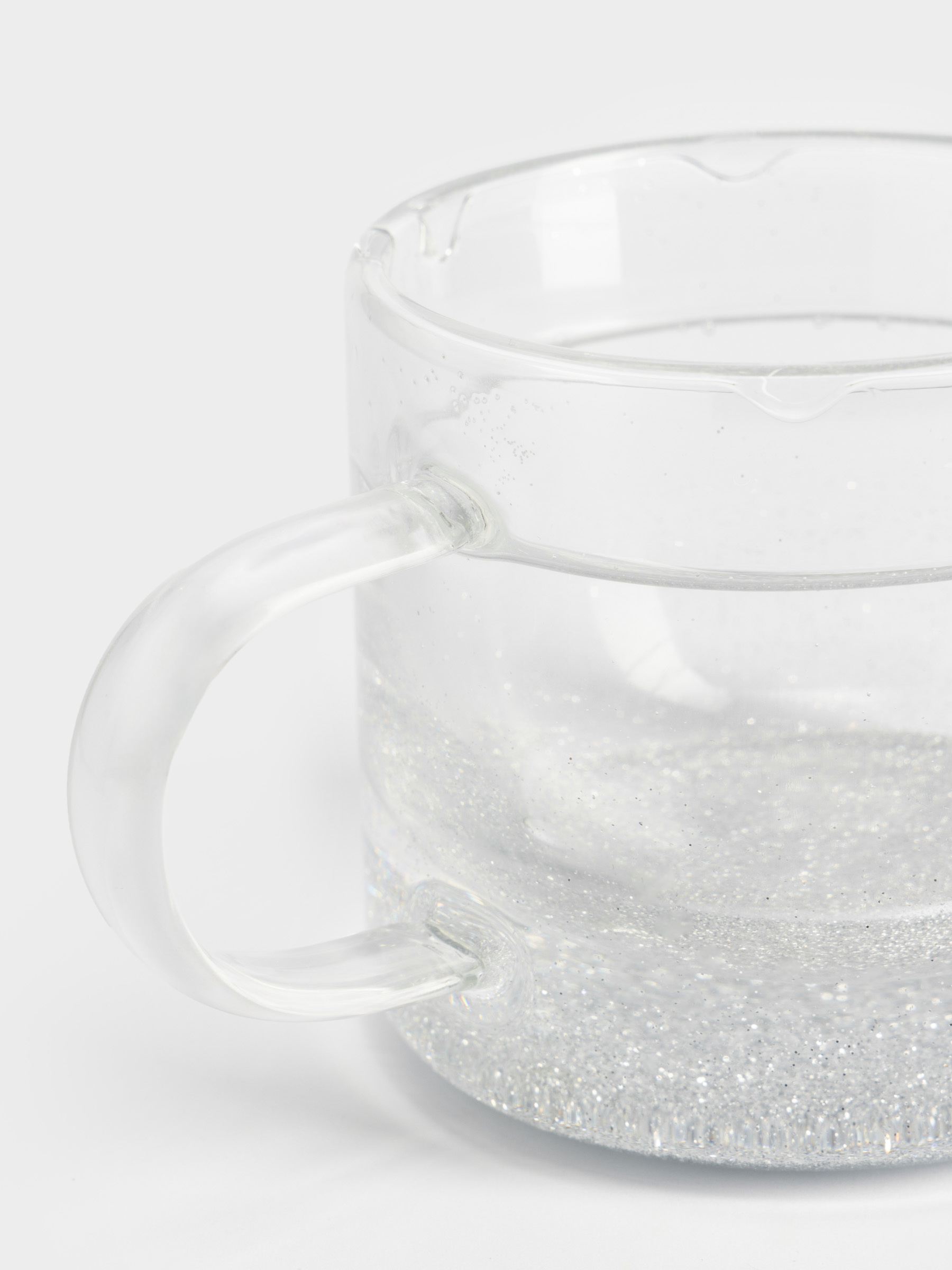 Саптыаяқ, 200 мл, шыны Б, ішінде жылтырақтары бар, Air decor, image-3