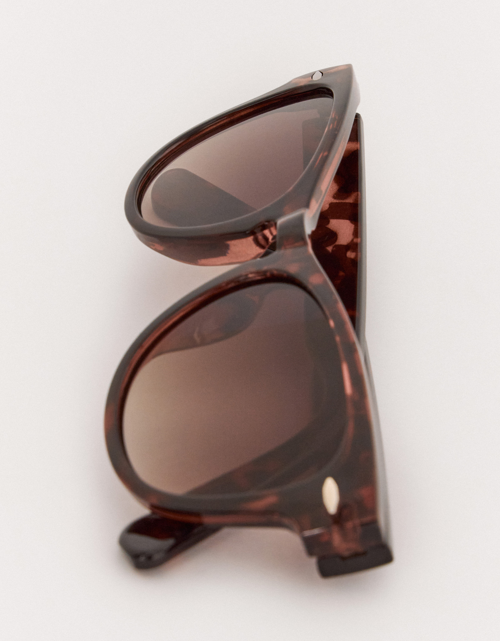 Очки солнцезащитные, пластик, прямоугольные, черепаховые, Eyewear, image-2