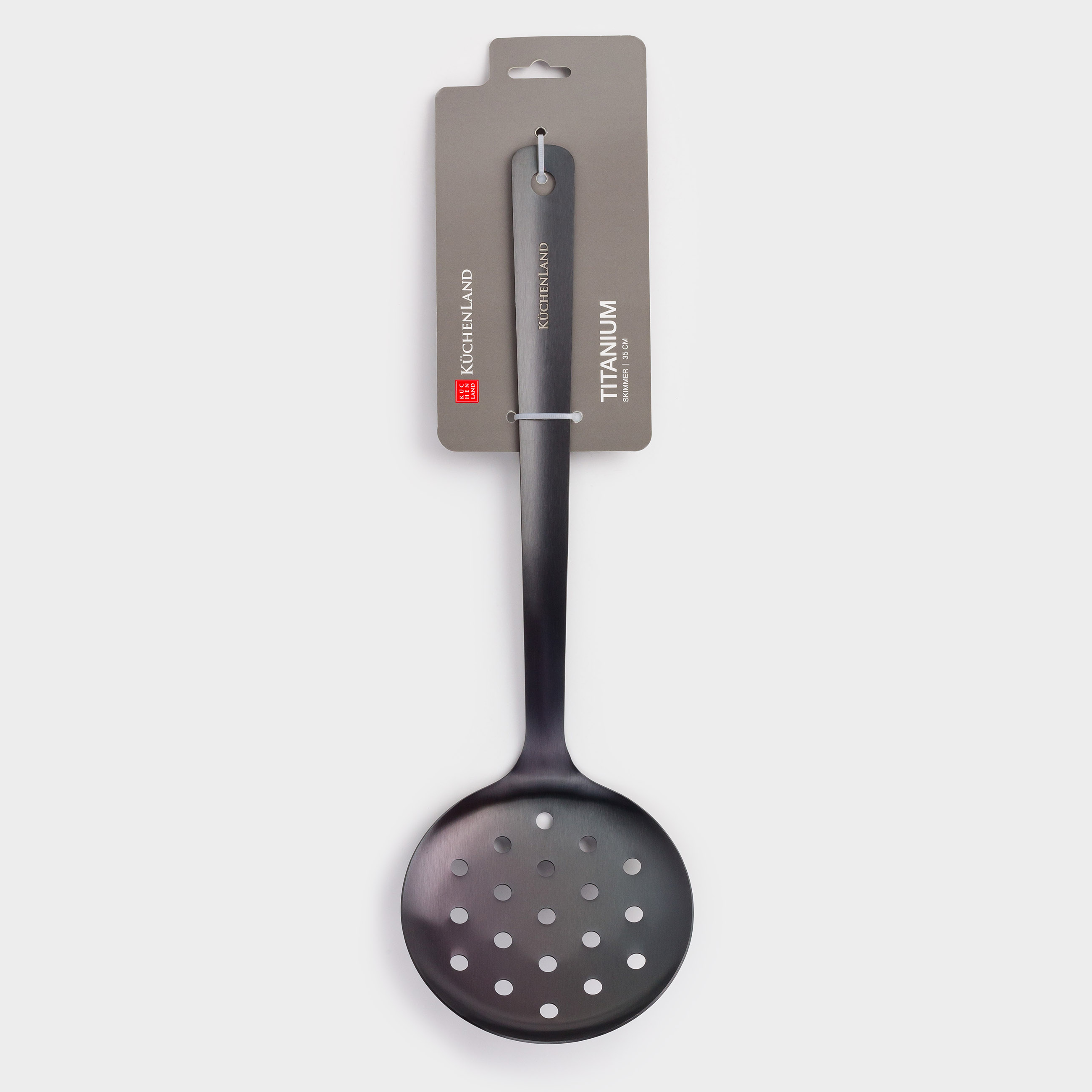 Шумовка, 35 см, сталь, темно-серая, Titanium, image-4