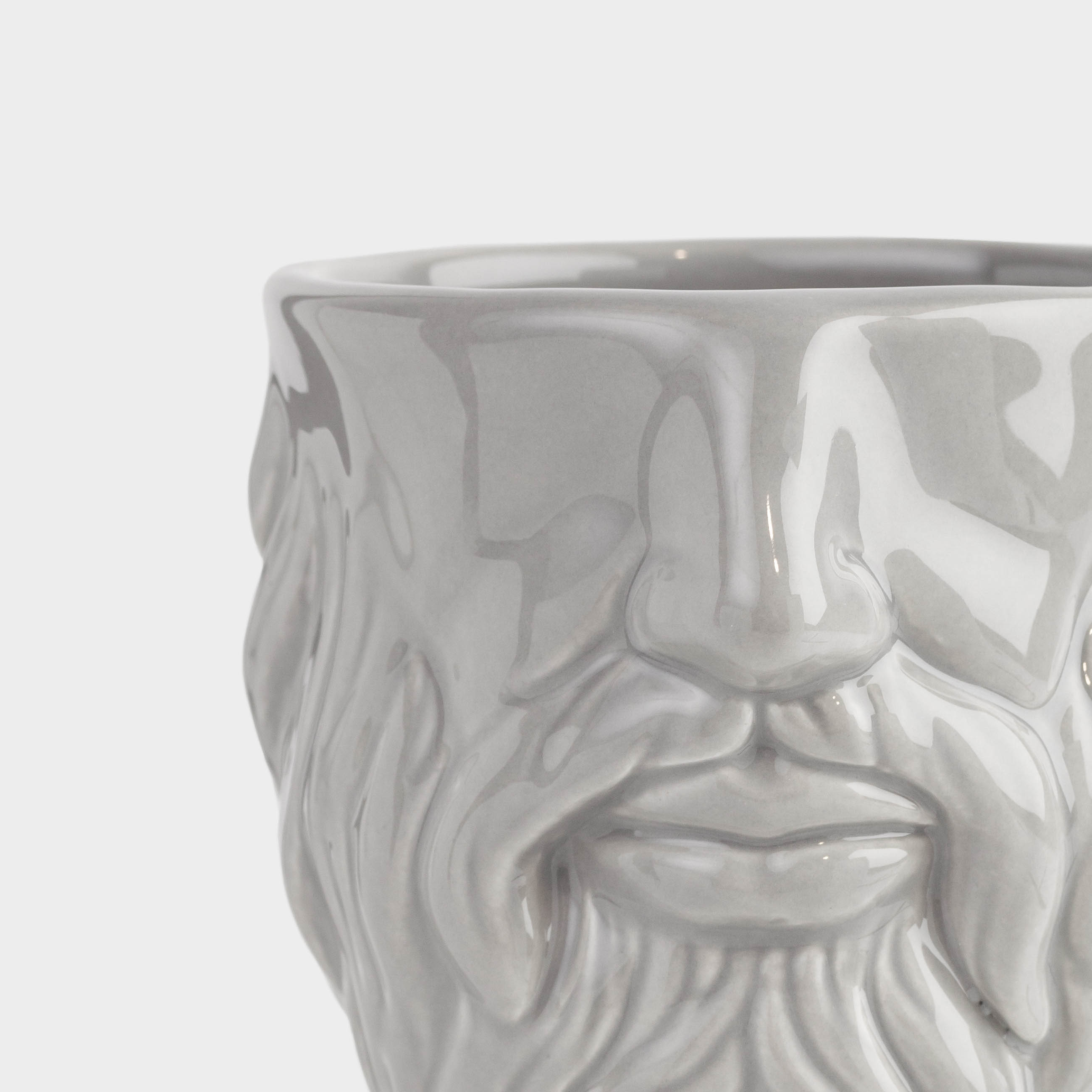 Саптыаяқ, 450 мл, керамика, сұр, Сақалды адам, Brutal, image-5