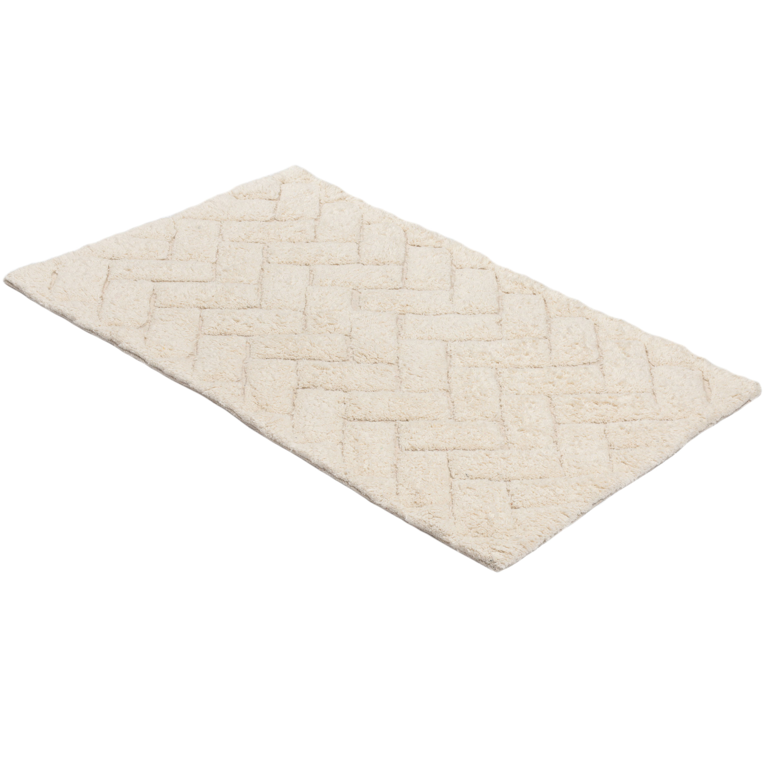 Коврик для ванной комнаты, 50x80/50x50 см, 2 шт, противоскользящий, хлопок, молочный, Neutral, image-7