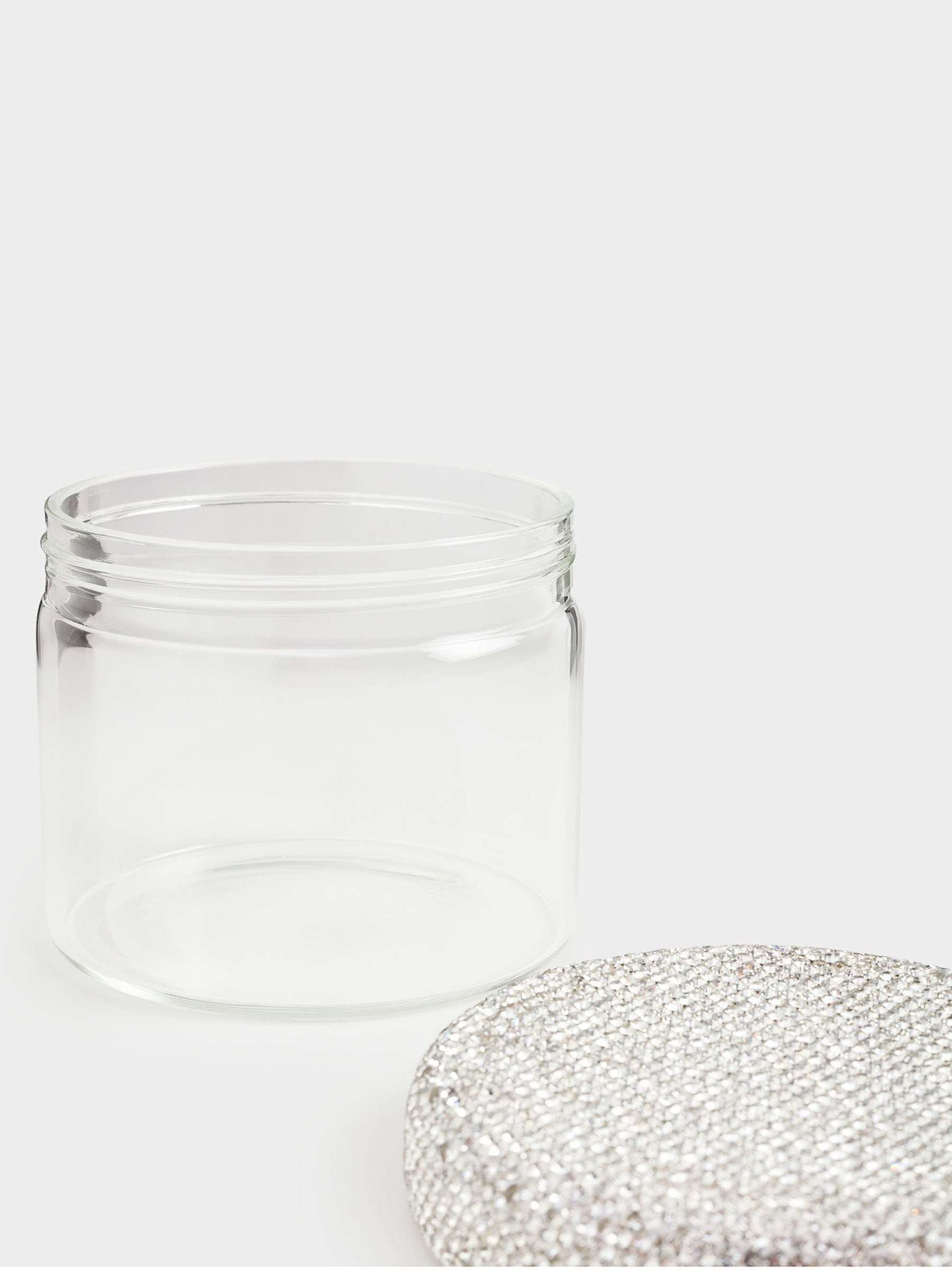 Емкость для хранения, 10х9 см, 450 мл, стекло Б/стразы, Crystal shine, image-3