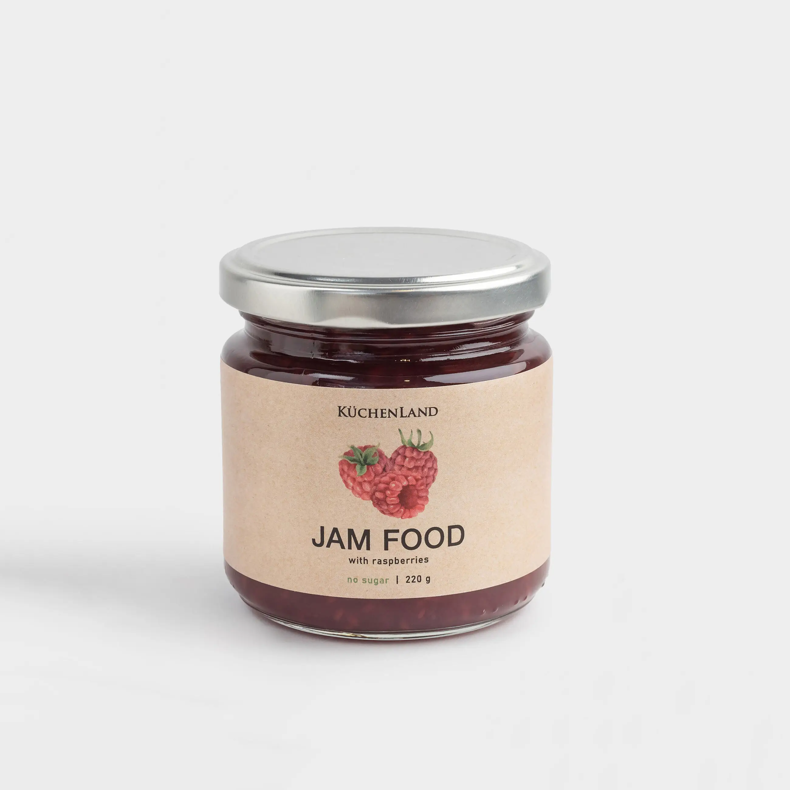 Джем, 220 гр, таңқурай қосылған, қантсыз, Jam food