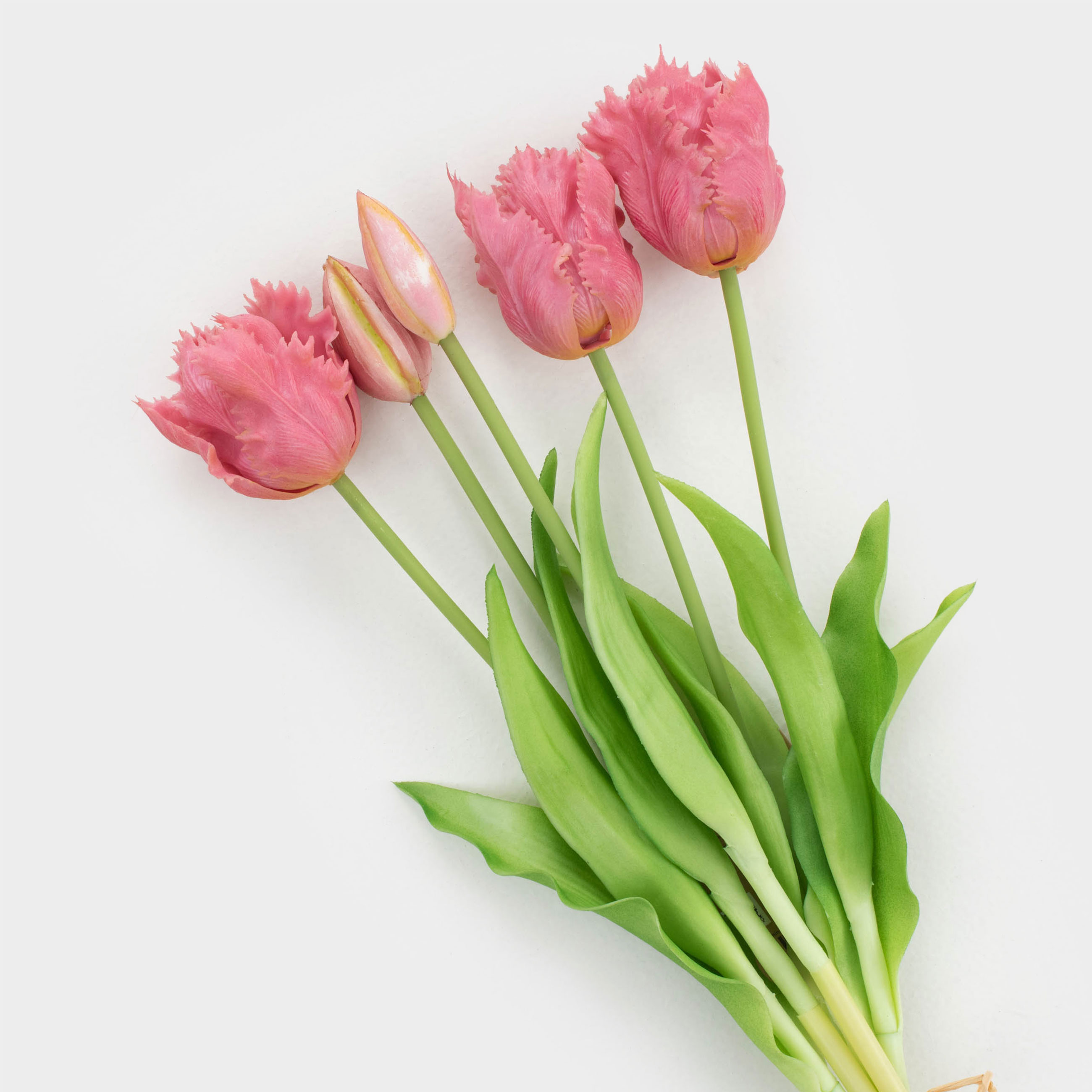 Жасанды гүл шоғы, 40 см, ТЭП, Сары қызғалдақтар, Tulip garden, image-1