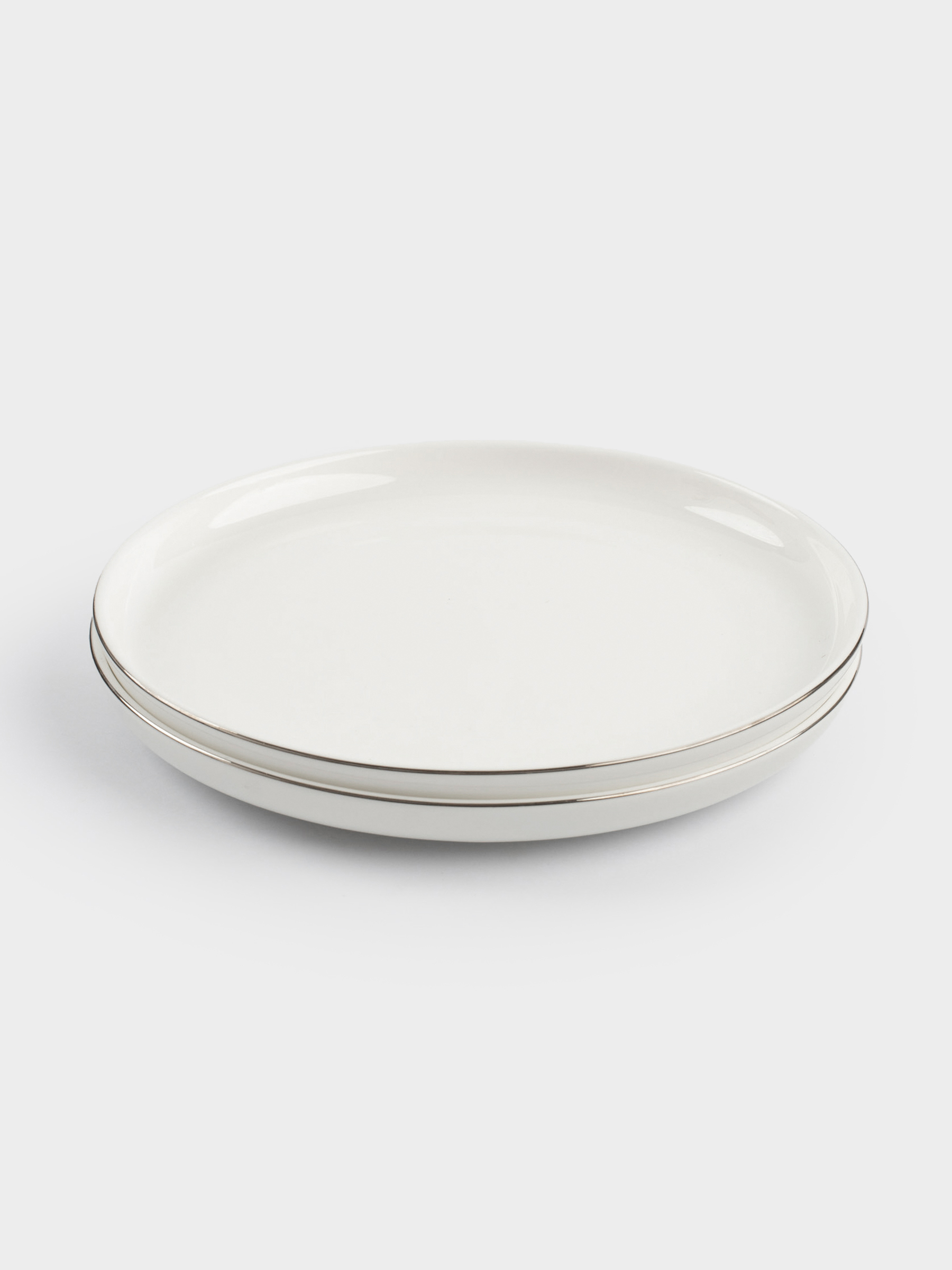 Тәтті тағам тәрелкесі, 20 см, 2 дана, фарфор F, ақ, Ideal silver, image-3