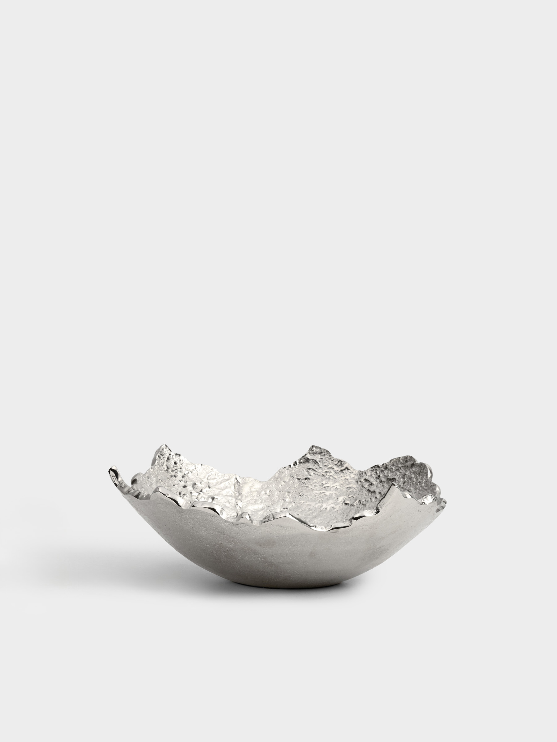 Ваза для фруктов, 31x10 см, металл, серебристая, Острые края, Fantastic, image-1