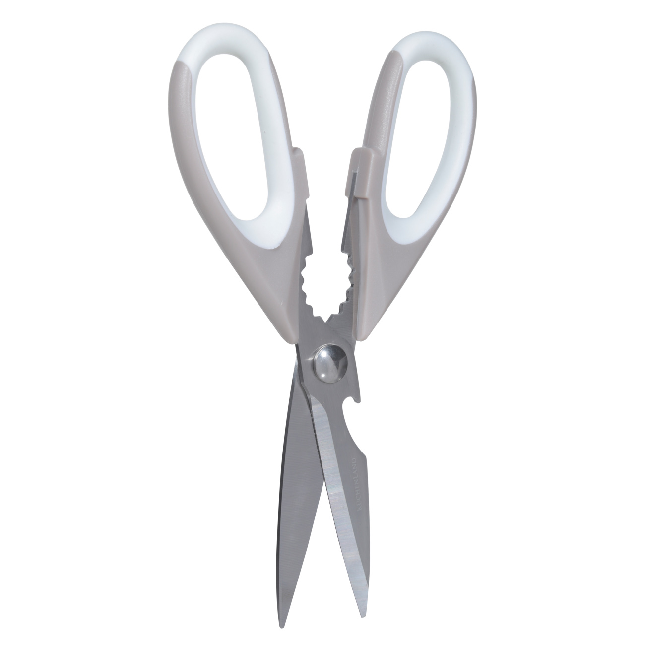 Ножницы кухонные, 22 см, с чехлом, сталь/пластик, бежевые, Assist изображение № 3