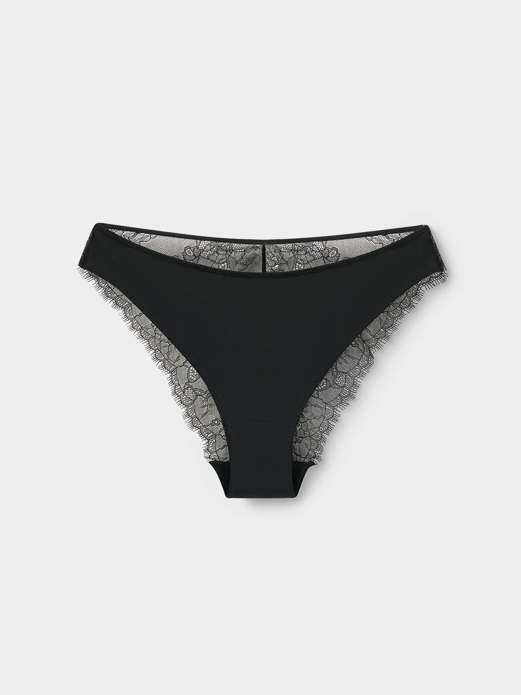 Әйелдер іш киімі, өлшемі L, нейлон/спандекс, шілтер, қара, Cлиптер, Yulali