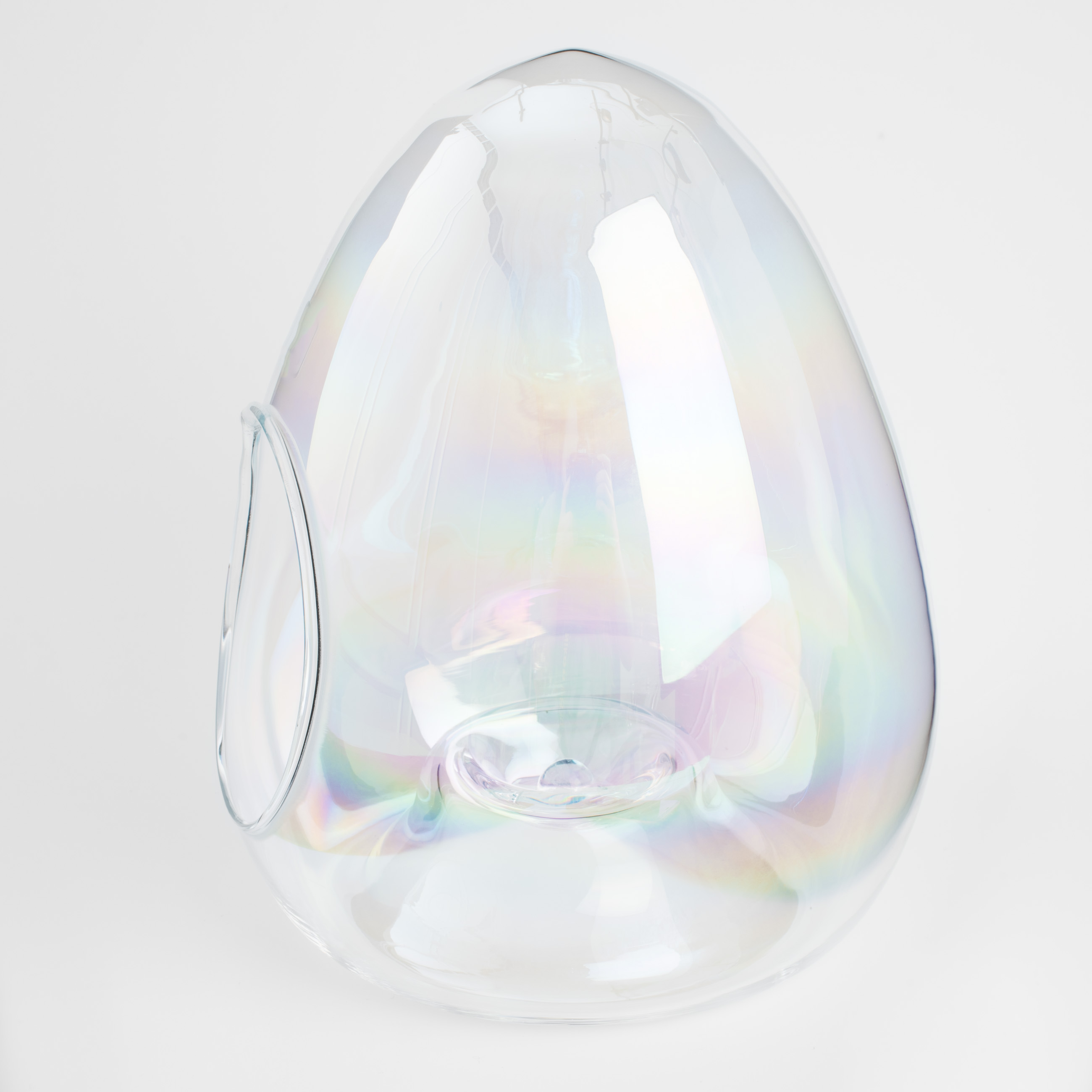 Конфетница, 17х23 см, стекло, перламутр, Яйцо, Clear polar, image-3