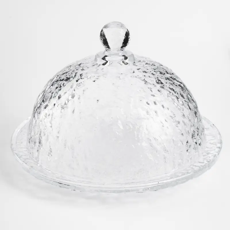 Блюдо с крышкой, 19х13 см, стекло, круглое, Nautilus ,image-0