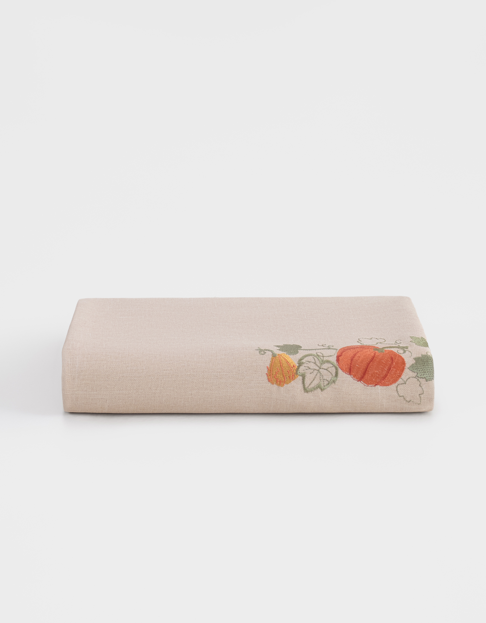Скатерть, 160х160 см, полиэстер, бежевая, Тыквы, Colorful gourds, image-0