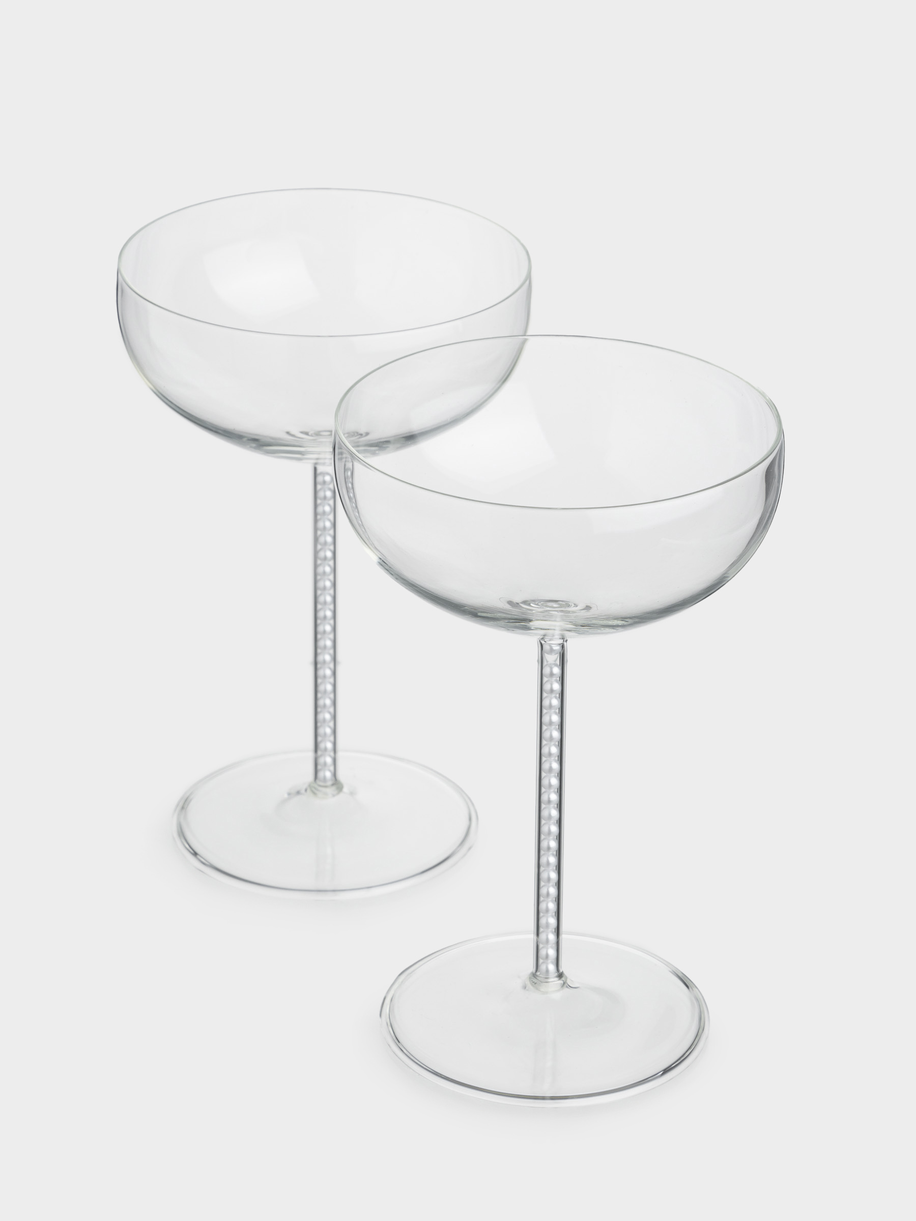 Шампан бокалы, 300 мл, 2 дана, інжу-маржаны бар, шыны/пластик, Crystal pearl, image-3