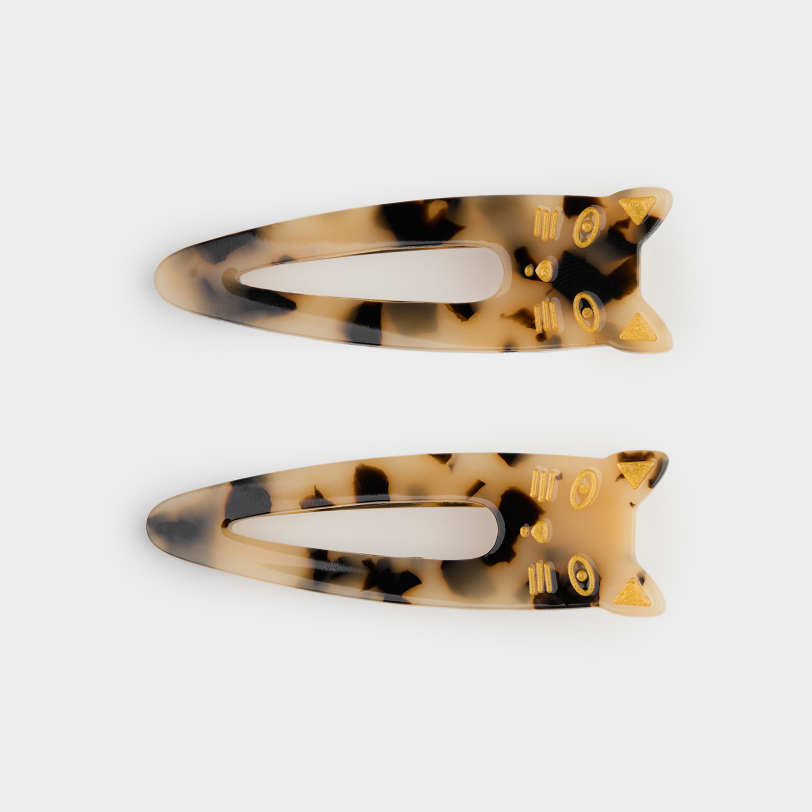 Заколка для волос, акрил/металл, Cat