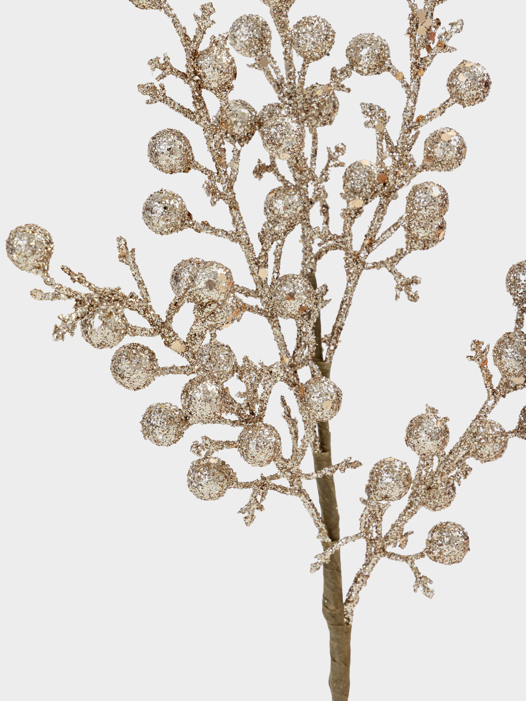 Сәндік бұтақ, 44 см, пластик, Алтын жидектер, Sparkle decor, image-3