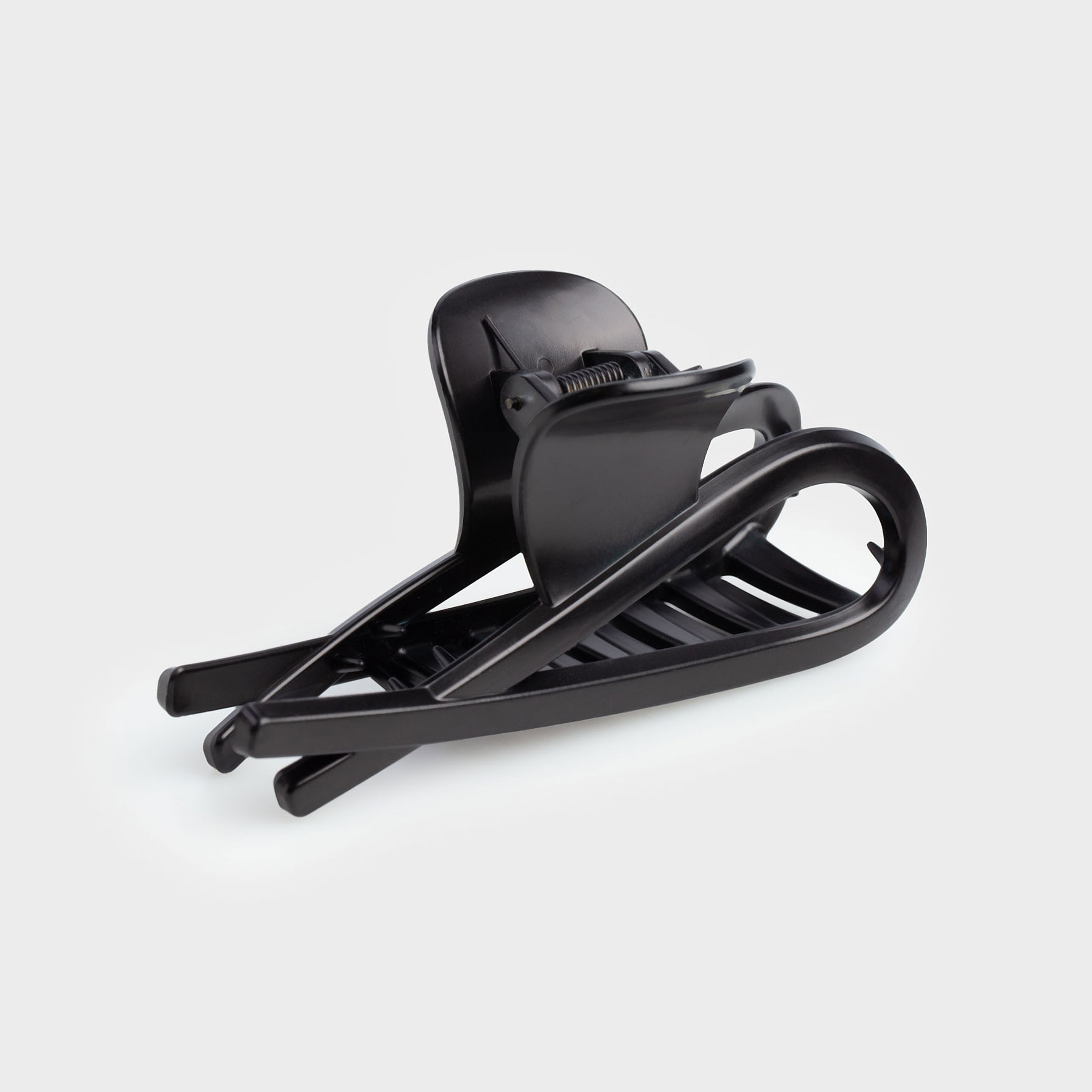 Шаш қыстырғыш, 11 см, пластик, қара, Шашқа арналған краб, Hair basic