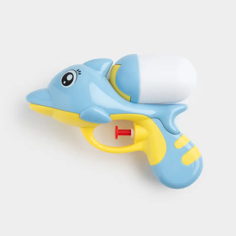 Пистолет водяной, 14 см, пластик, желто-синий, Дельфин, Aquatic animals ,image-0