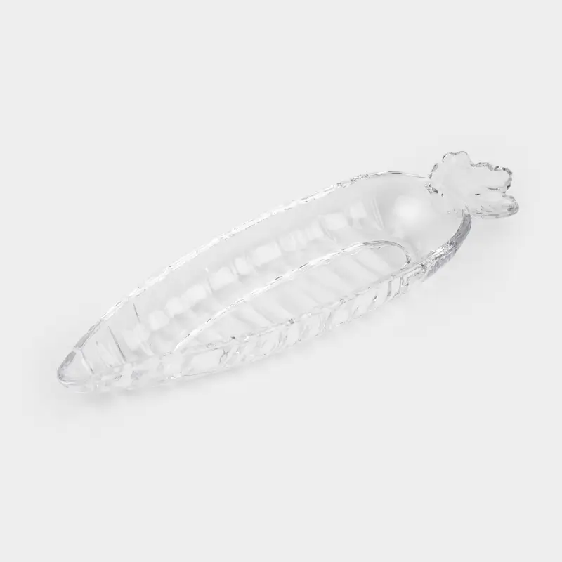 Блюдо, 27х8 см, стекло, Морковь, Clear pattern ,image-0