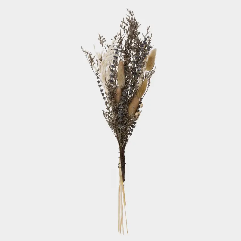 Букет декоративный, 60 см, сухоцветы, Лаванда и лен, Dried flower